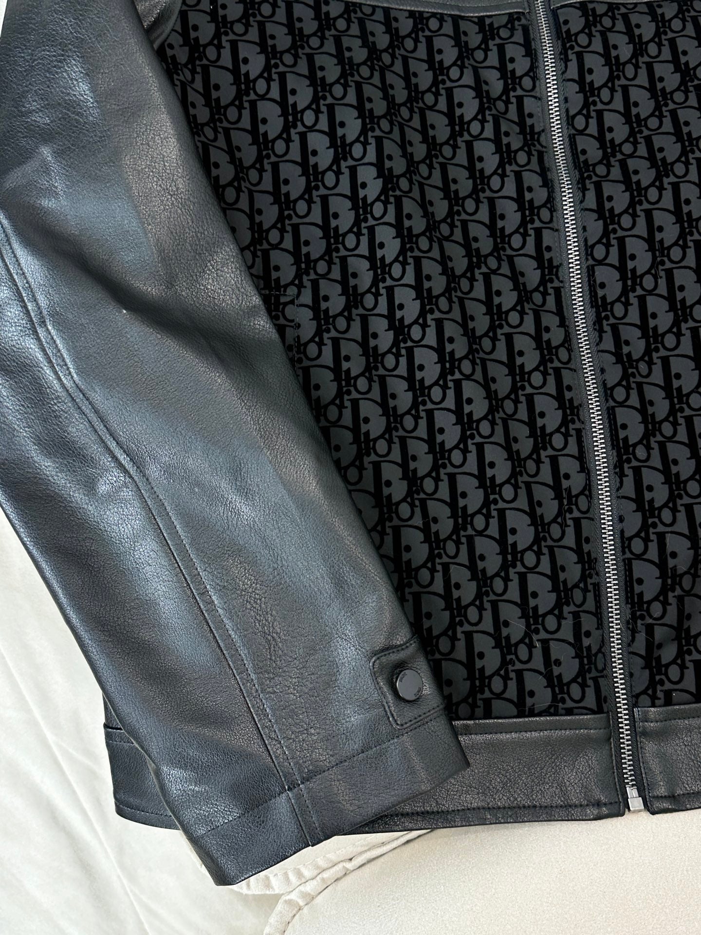 Dior 2025 Urban Luxe Leather Jacket – Black