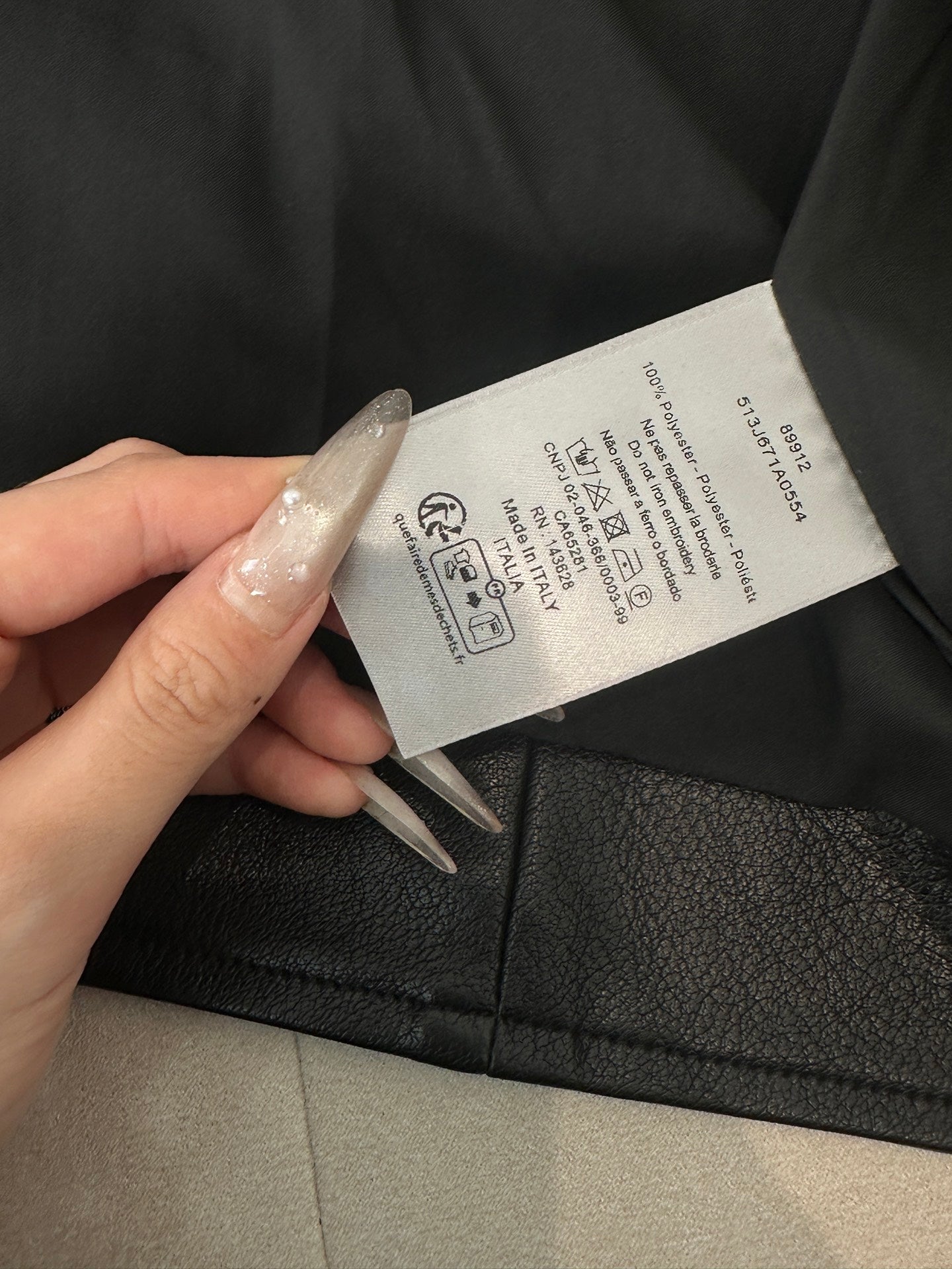 Dior 2025 Urban Luxe Leather Jacket – Black