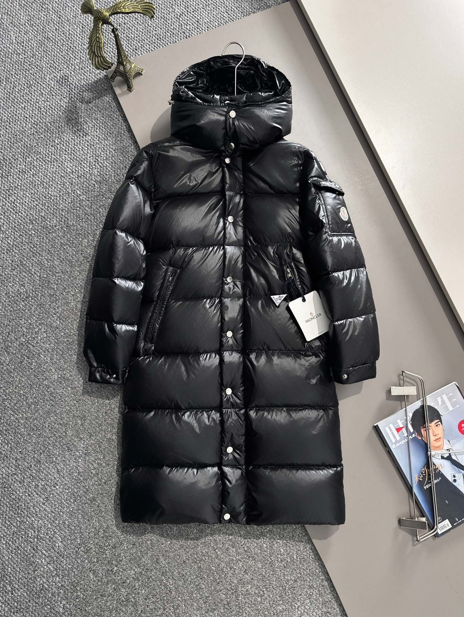 Moncler Maya Hanoverian Long Down Jacket | 2022 FW New Collection | Sizes 1–6
