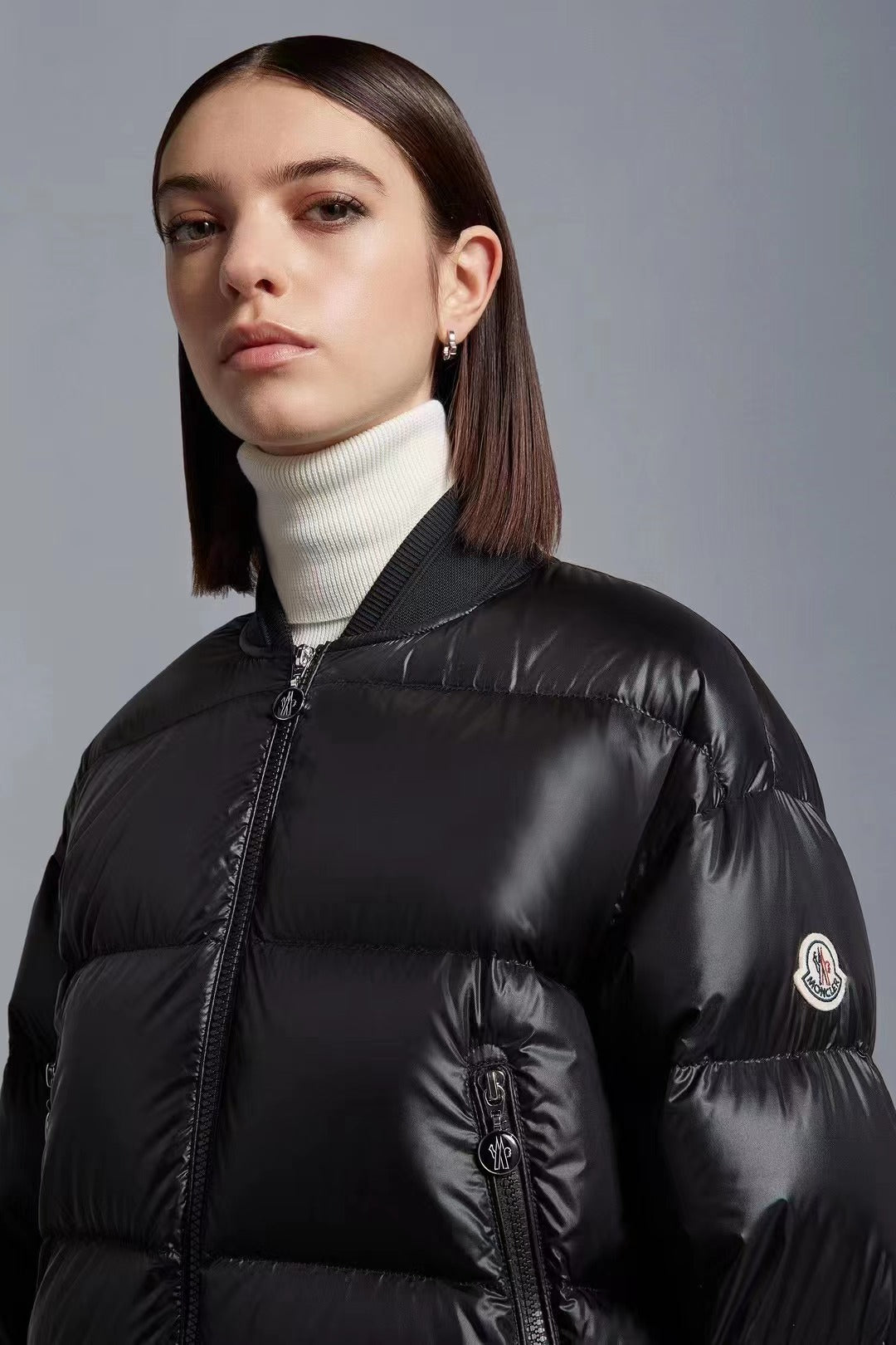 Moncler 2023 New Jolin Tsai Edition Baseball Down Jacket | 90% White Goose Down | Sizes 1–5