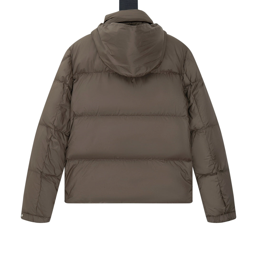 Moncler 24FW BESBRE Leather-Zip Short Down Jacket | Unisex | Sizes 1–5