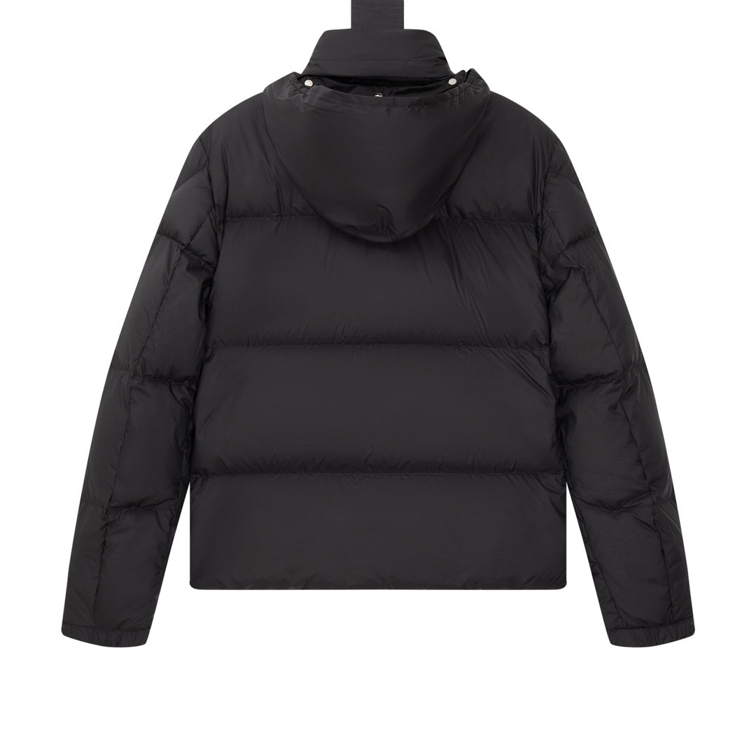 Moncler 24FW BESBRE Leather-Zip Short Down Jacket | Unisex | Sizes 1–5