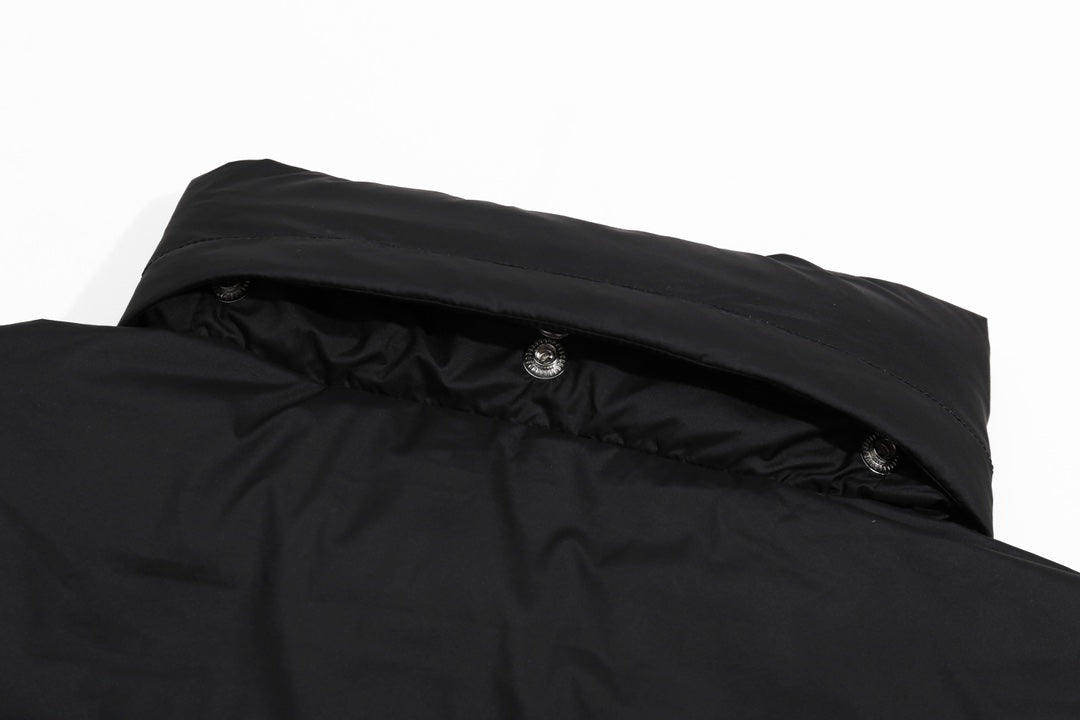 Moncler 24FW BESBRE Leather-Zip Short Down Jacket | Unisex | Sizes 1–5