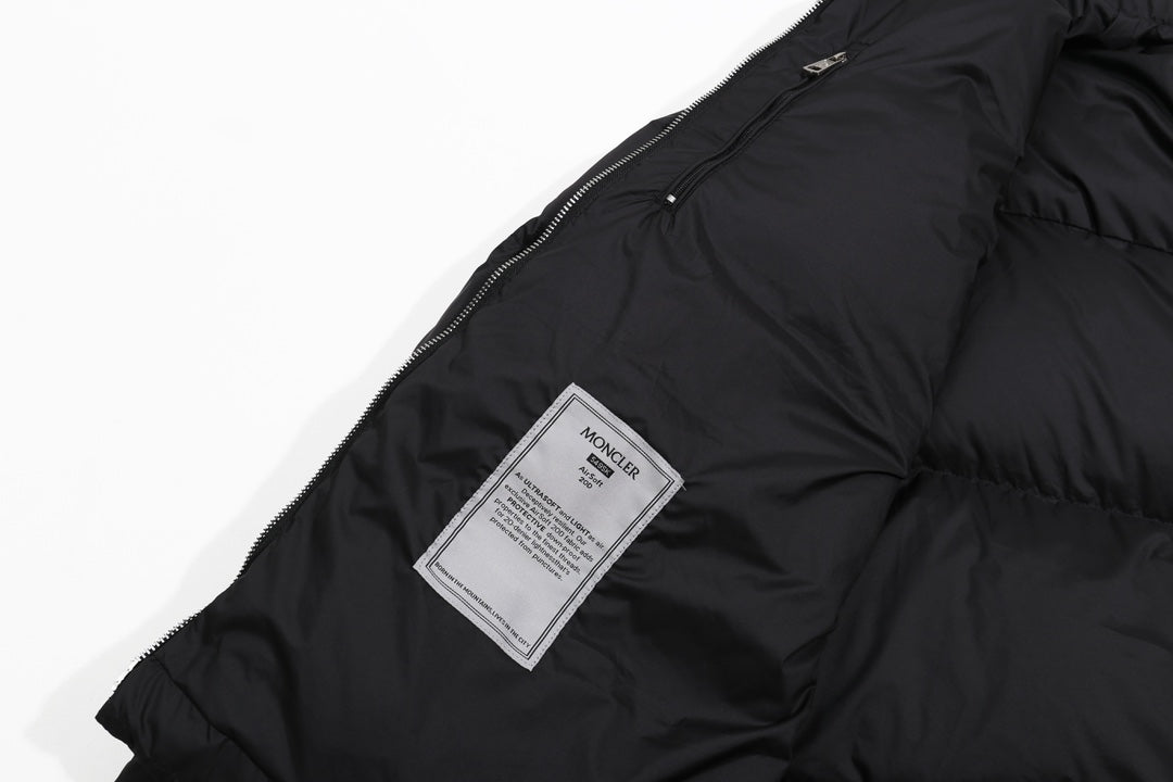 Moncler 24FW BESBRE Leather-Zip Short Down Jacket | Unisex | Sizes 1–5
