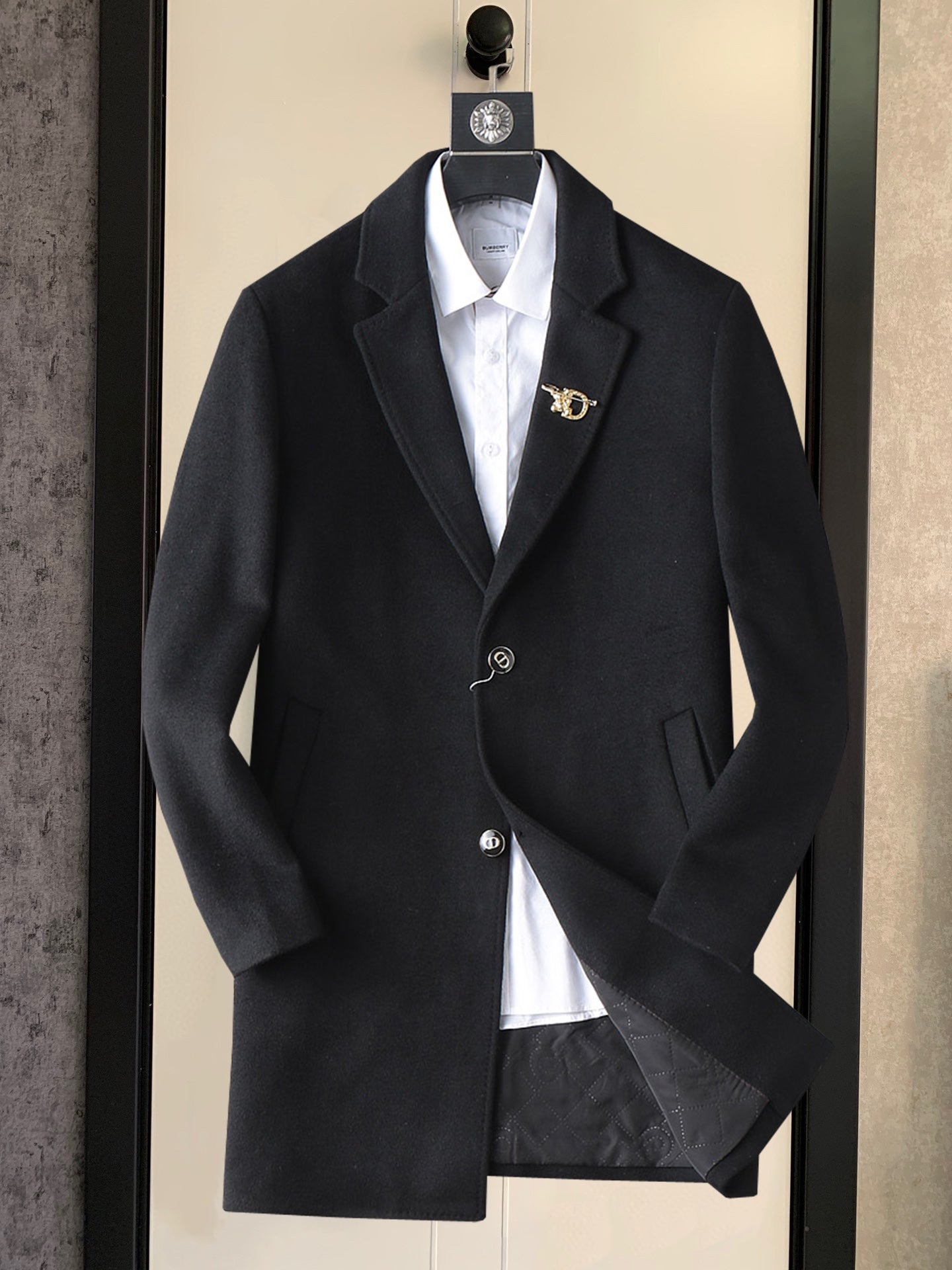 Dior Men’s Double-Faced Wool Overcoat – Handcrafted Luxury Edition