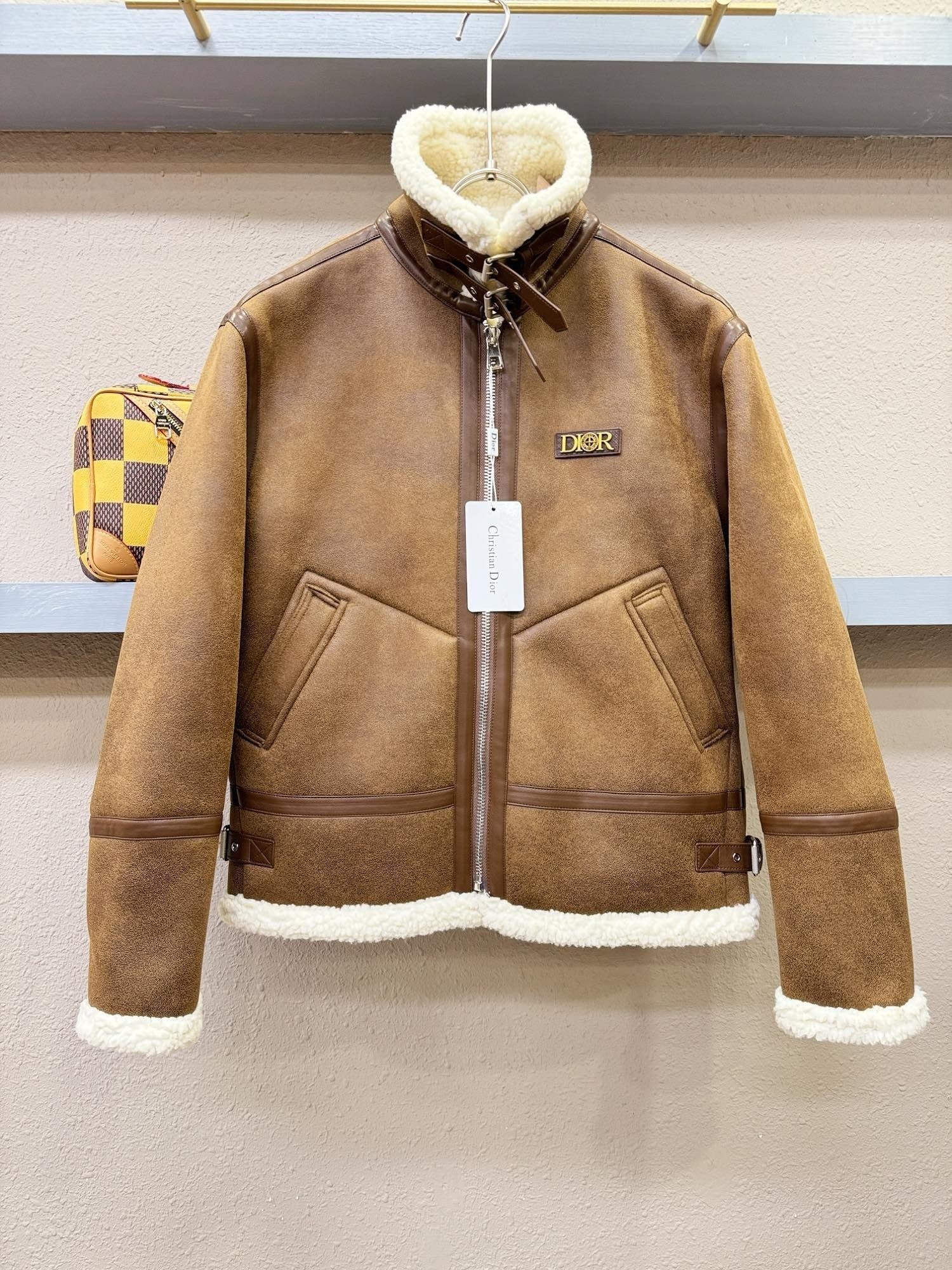Dior 2024 Shearling Jacket – Premium Faux Shearling & Imported Craftsmanship