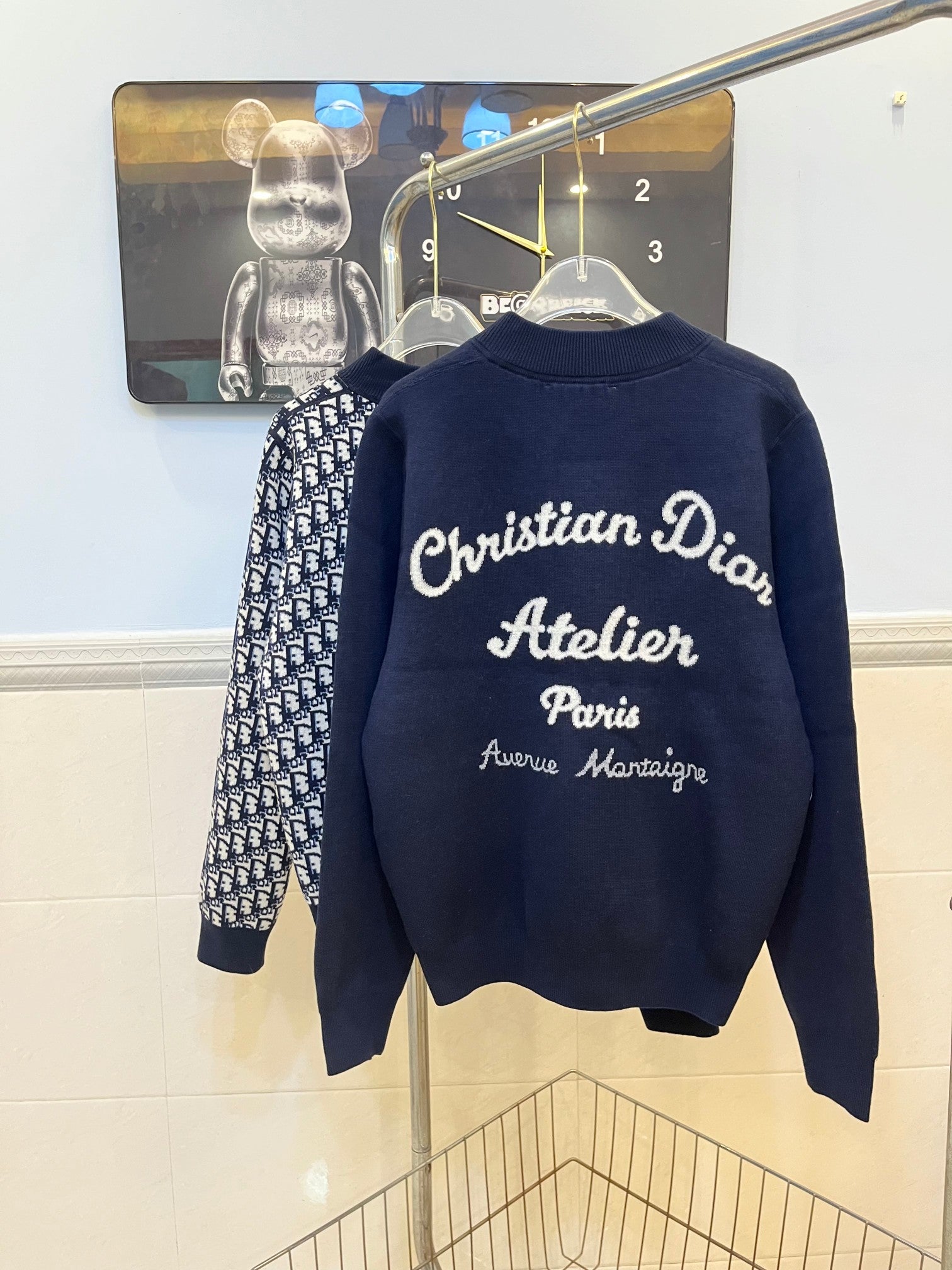 Dior Reversible Wool & Cashmere Knit Jacket – Monogram Jacquard