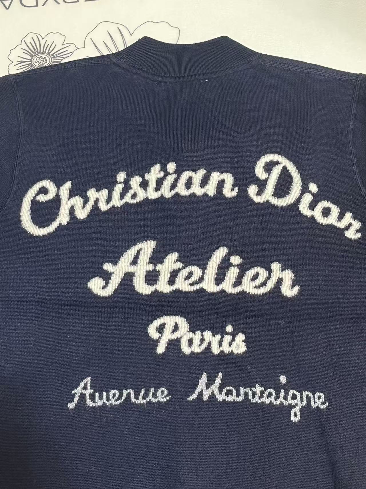 Dior Reversible Wool & Cashmere Knit Jacket – Monogram Jacquard