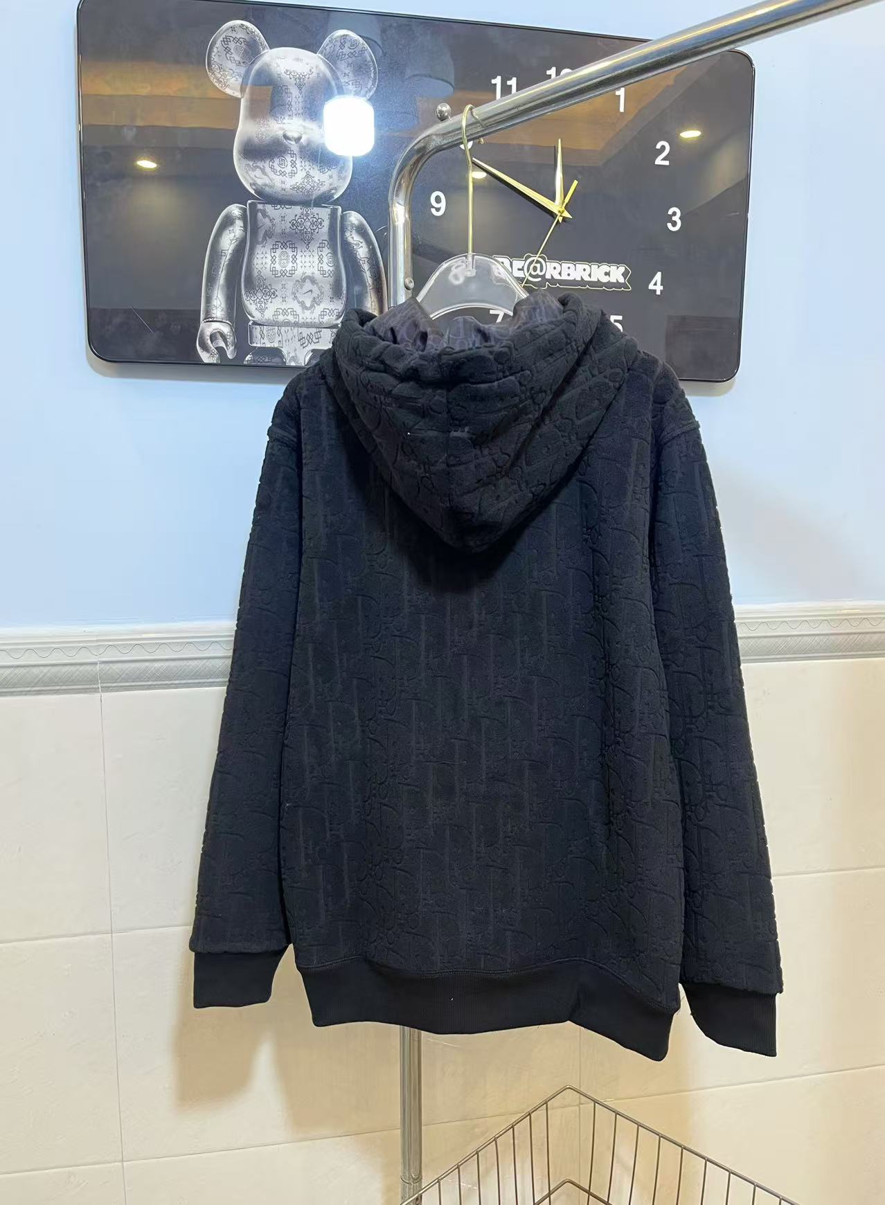 DIOR 2024 Monogram Towel-Jacquard Logo Hoodie Jacket – Vintage Inspired