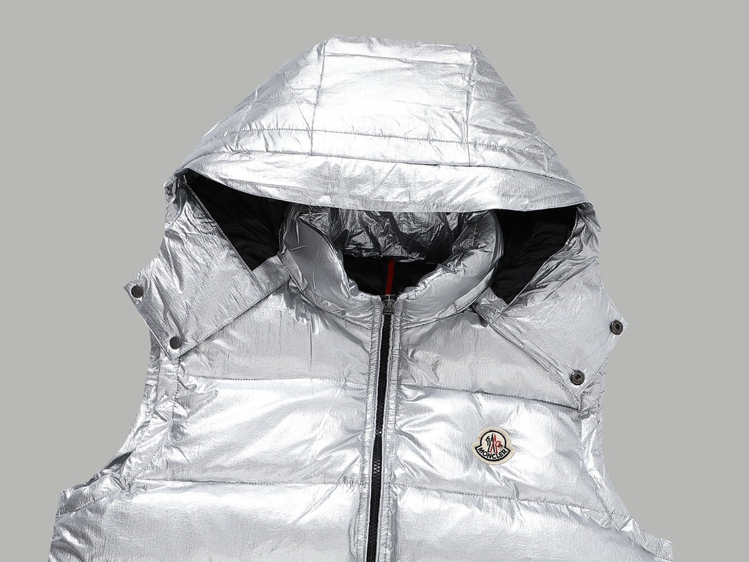 Moncler Classic Logo Hooded Down Vest | Unisex Premium Edition | Sizes 1–5