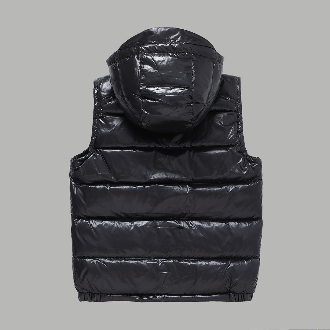 Moncler Classic Logo Hooded Down Vest | Unisex Premium Edition | Sizes 1–5