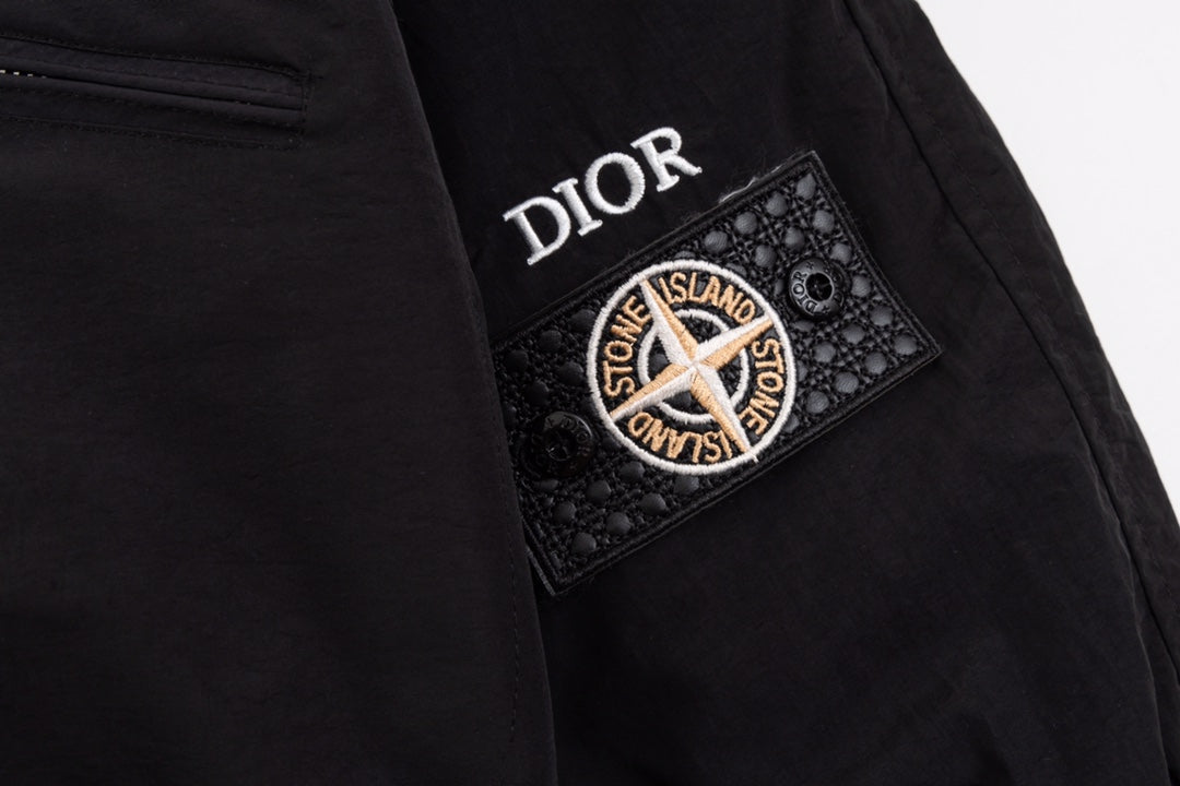 DIOR x STONE ISLAND Silk-Blend Bomber Jacket – Size XS-L