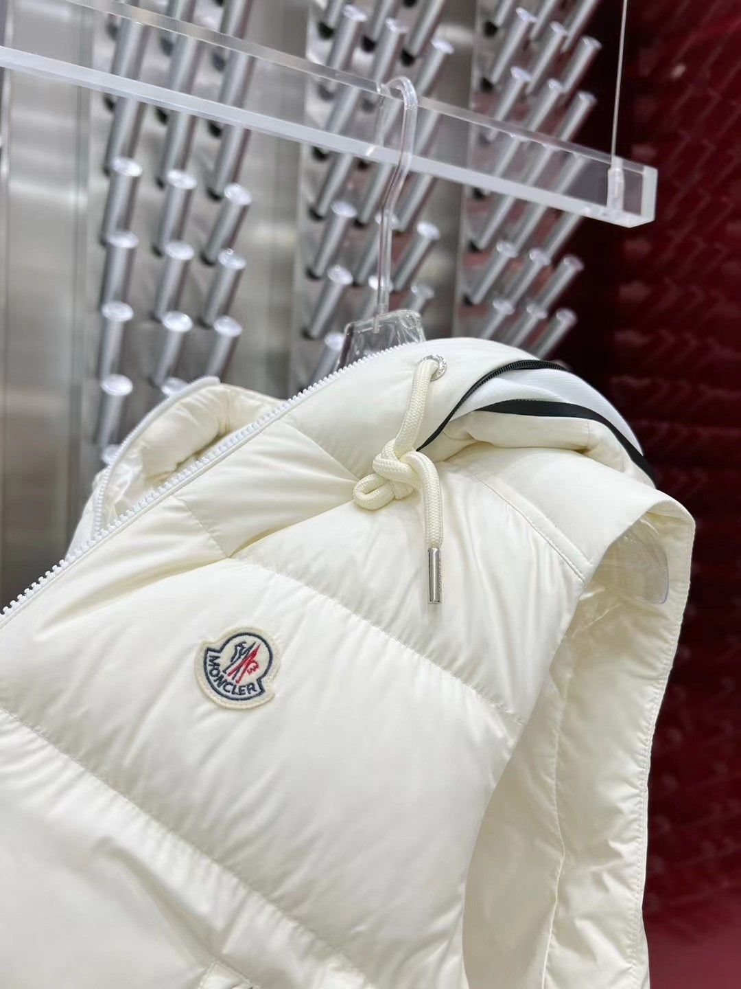 Moncler Hooded Down Vest | Unisex Premium Edition | 90% White Duck Down | Sizes 1–5 | Black/White