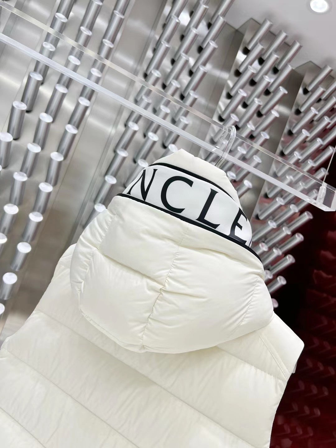 Moncler Hooded Down Vest | Unisex Premium Edition | 90% White Duck Down | Sizes 1–5 | Black/White
