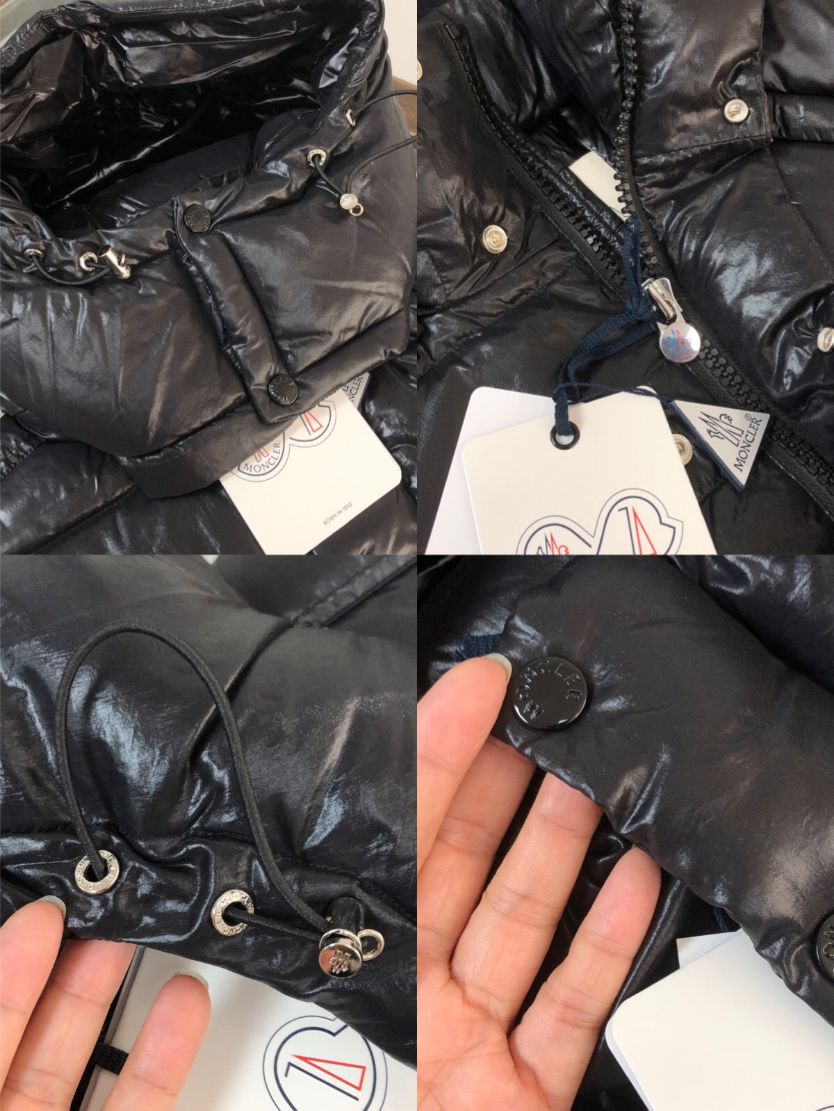 Moncler Maya 70 Short Down Jacket | Men’s 70th Anniversary Edition | Black / Off-White | Sizes 1–5