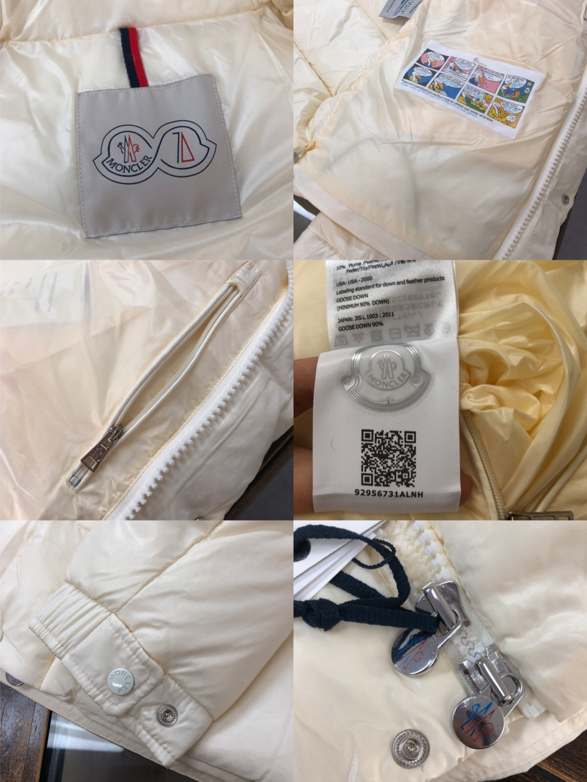 Moncler Maya 70 Short Down Jacket | Men’s 70th Anniversary Edition | Black / Off-White | Sizes 1–5