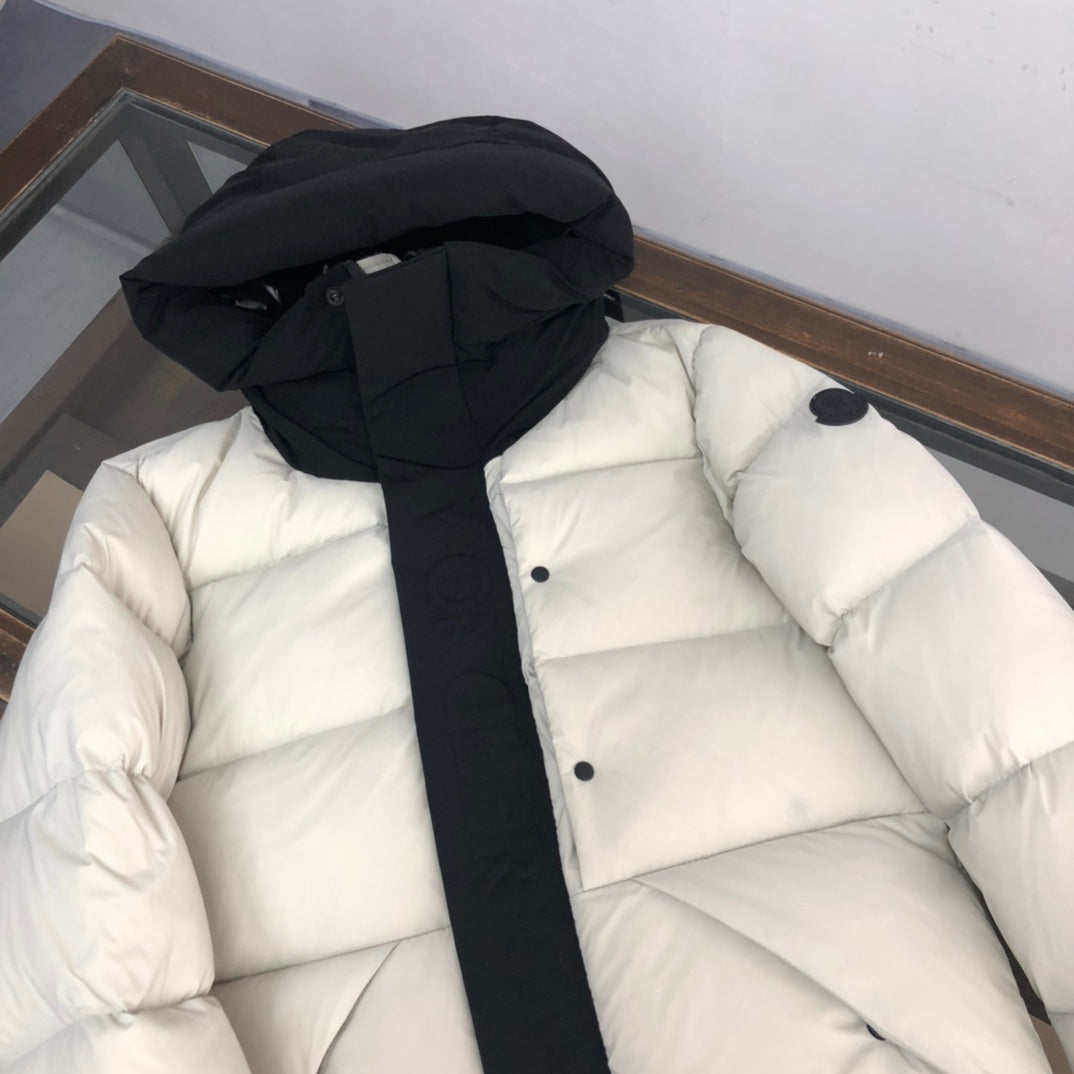 Moncler “Black Warrior” Limited Edition Down Jacket | Men’s Hooded Puffer Coat | Black / Off-White / Dark Gray | Sizes 1–5