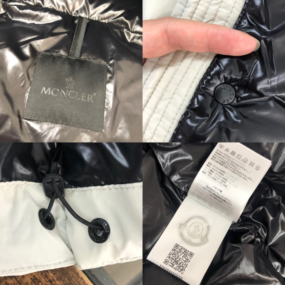 Moncler “Black Warrior” Limited Edition Down Jacket | Men’s Hooded Puffer Coat | Black / Off-White / Dark Gray | Sizes 1–5