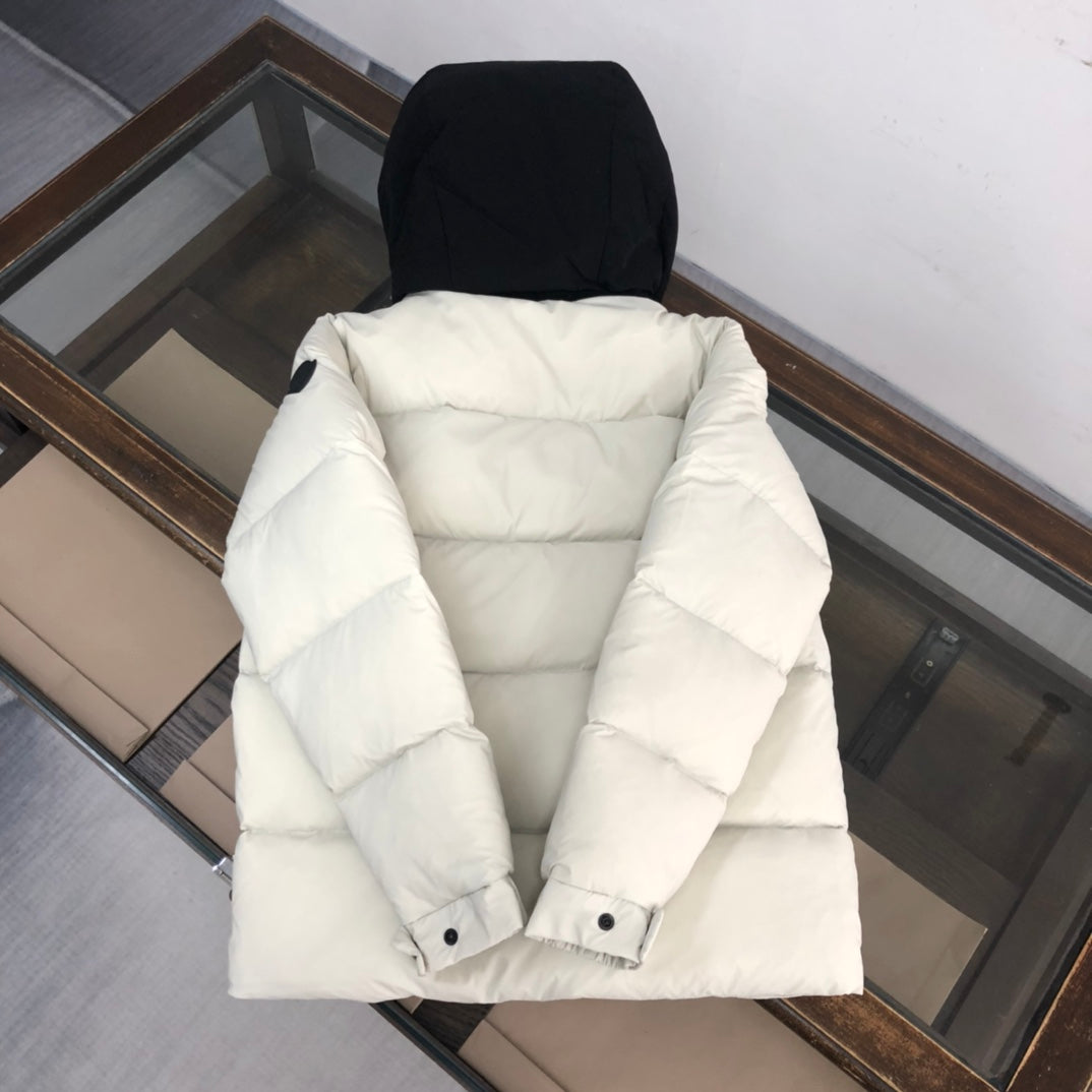 Moncler “Black Warrior” Limited Edition Down Jacket | Men’s Hooded Puffer Coat | Black / Off-White / Dark Gray | Sizes 1–5