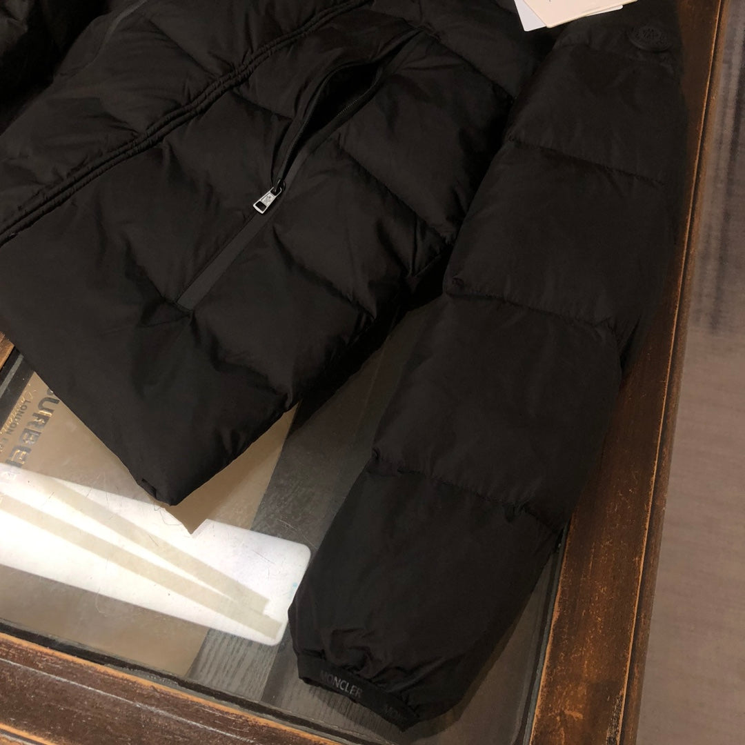 Moncler “Black Warrior” Limited Edition Down Jacket | Men’s Hooded Puffer Coat | Black / Off-White / Dark Gray | Sizes 1–5