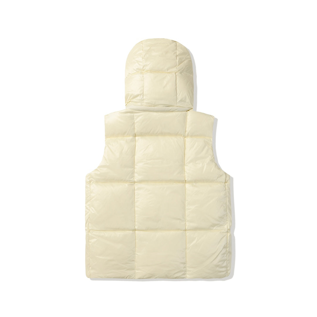 Moncler Parana Women’s Color-Block Hooded Down Vest | Puffer Gilet | Black / White-Pink / Apricot | Sizes 0–3