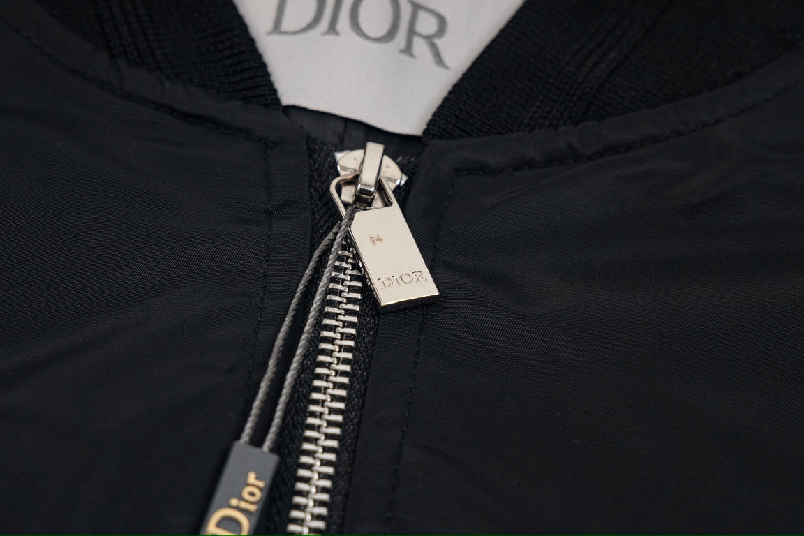 DIOR Embroidered Back Bomber Jacket – Size M-2XL