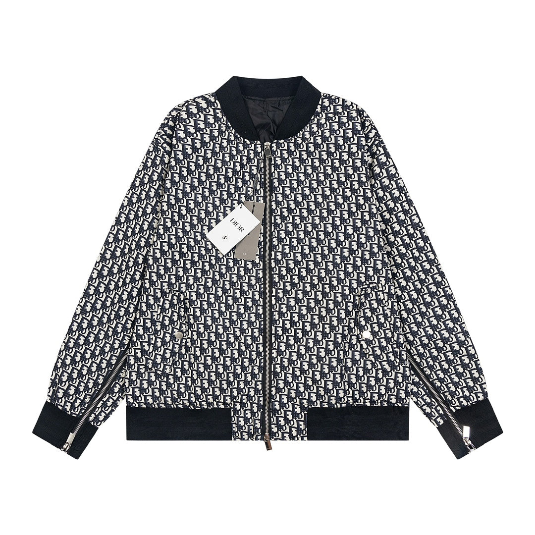 DIOR 2024 Spring/Summer Oblique Monogram Black Jacket – Size S-XL