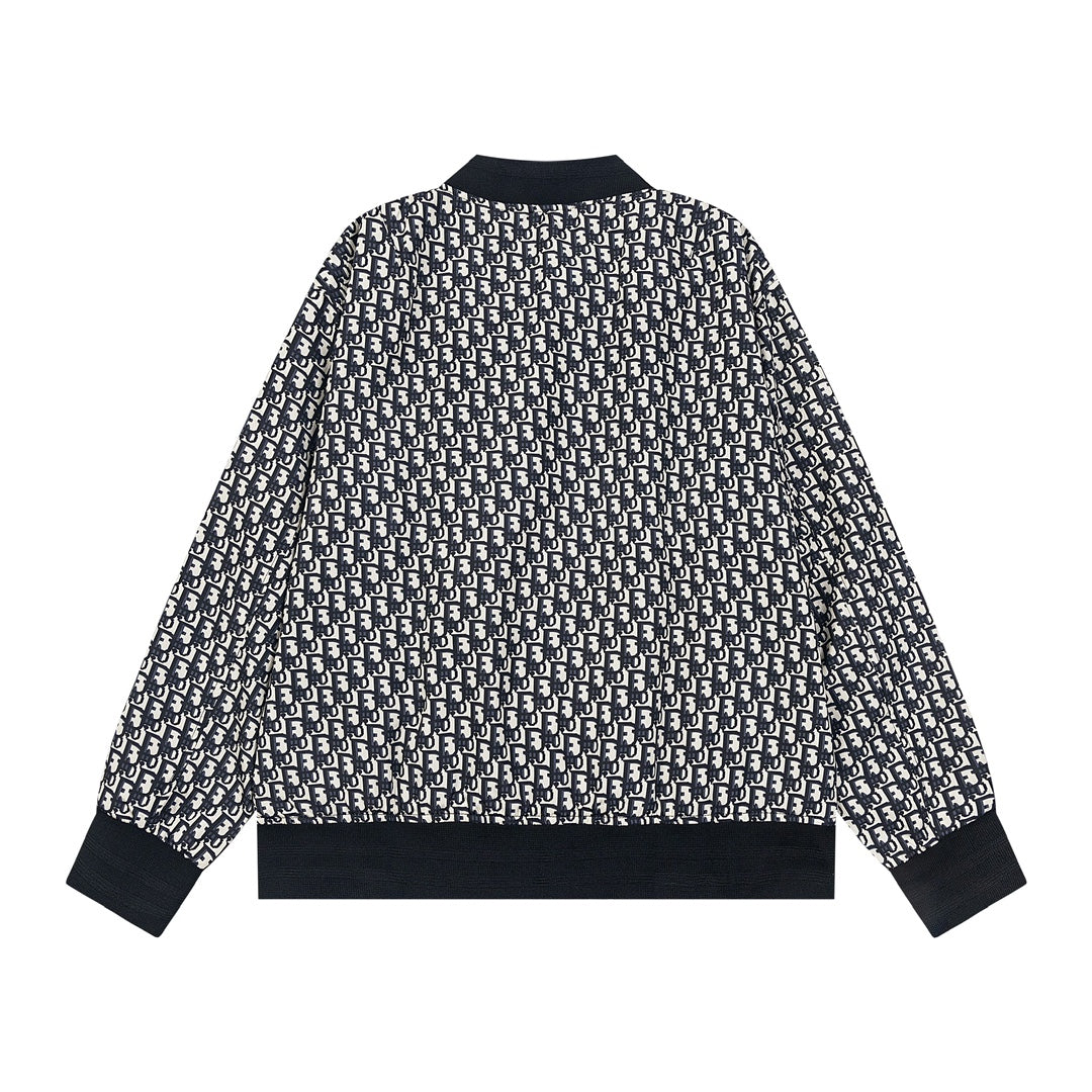 DIOR 2024 Spring/Summer Oblique Monogram Black Jacket – Size S-XL