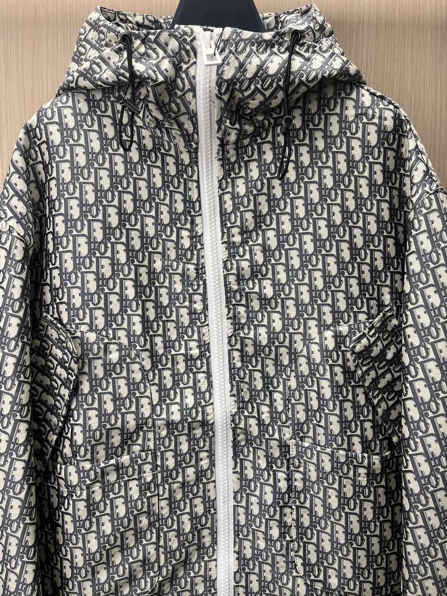 DIOR New Collection CD Monogram Hooded Jacket – Size XS-L