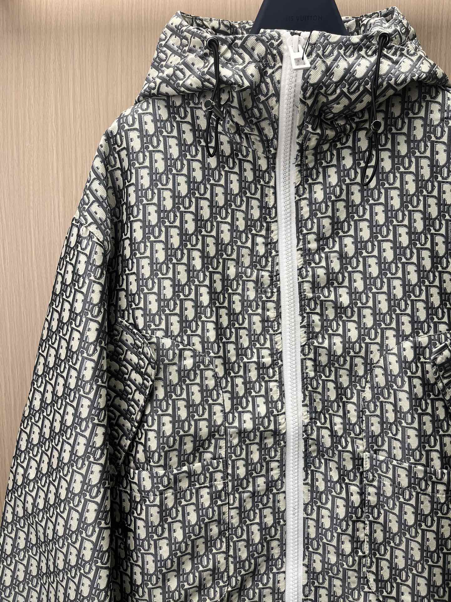 DIOR New Collection CD Monogram Hooded Jacket – Size XS-L