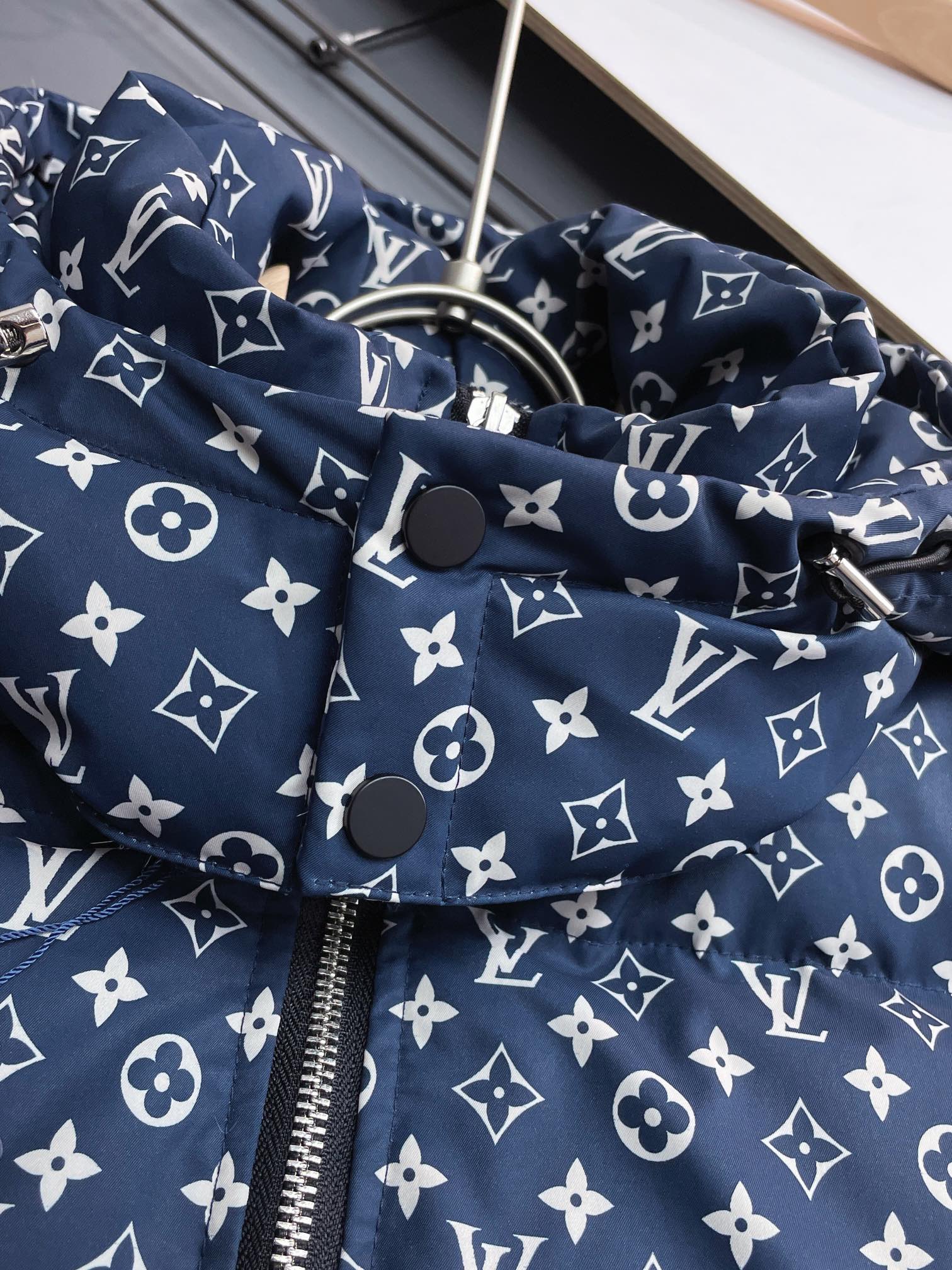 Louis Vuitton 2024 FW Down Jacket – Unisex Logo Edition, Size M–3XL