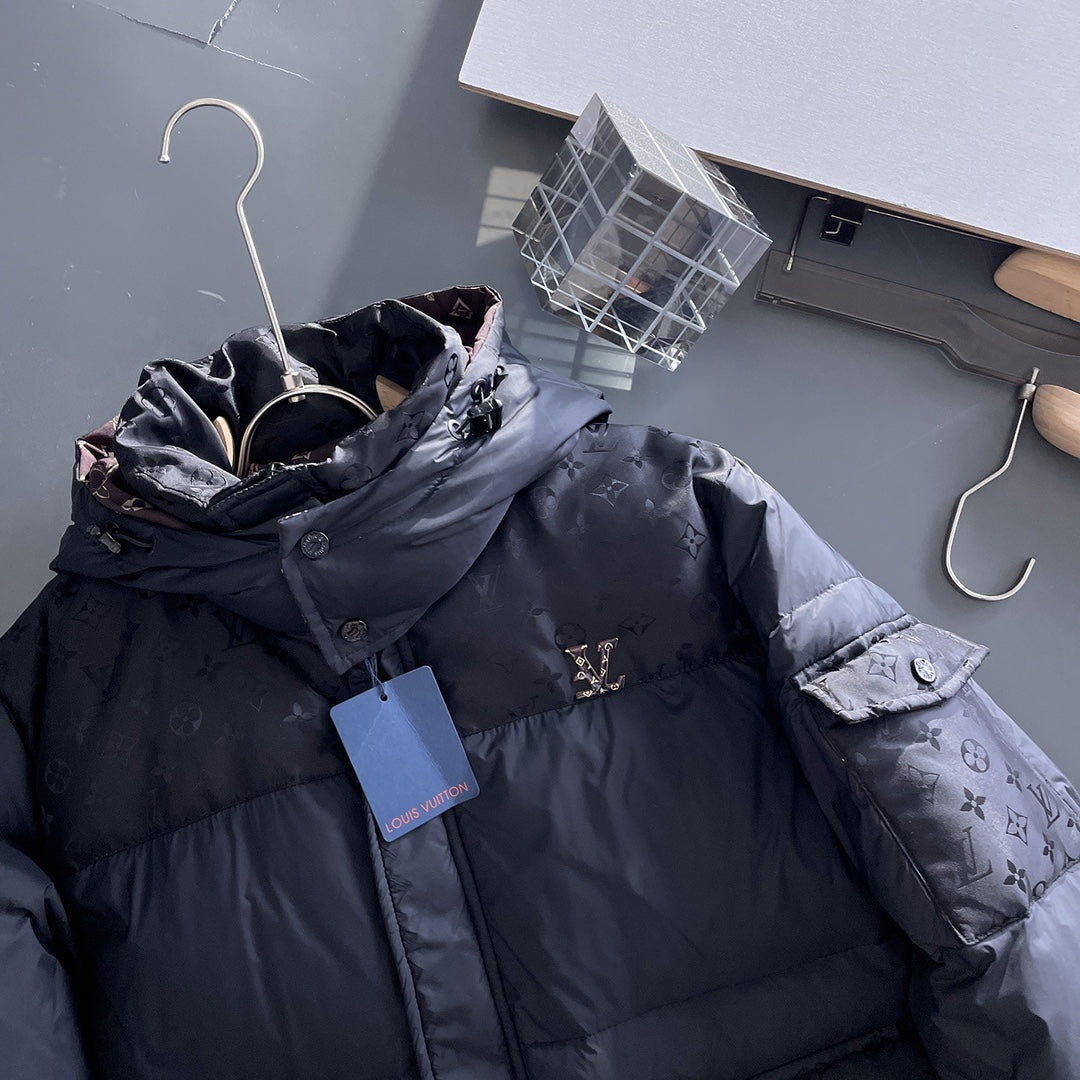 Louis Vuitton 2024 FW Down Jacket – Unisex Logo Edition, Size M–3XL