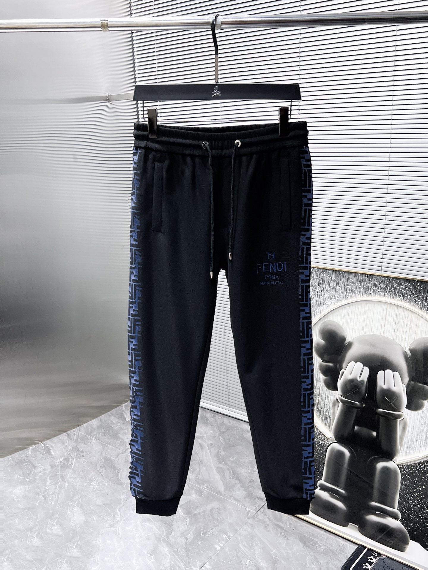 FENDI 2024SS Men’s Logo Tracksuit – Zip Jacket & Pants Set (M–3XL)
