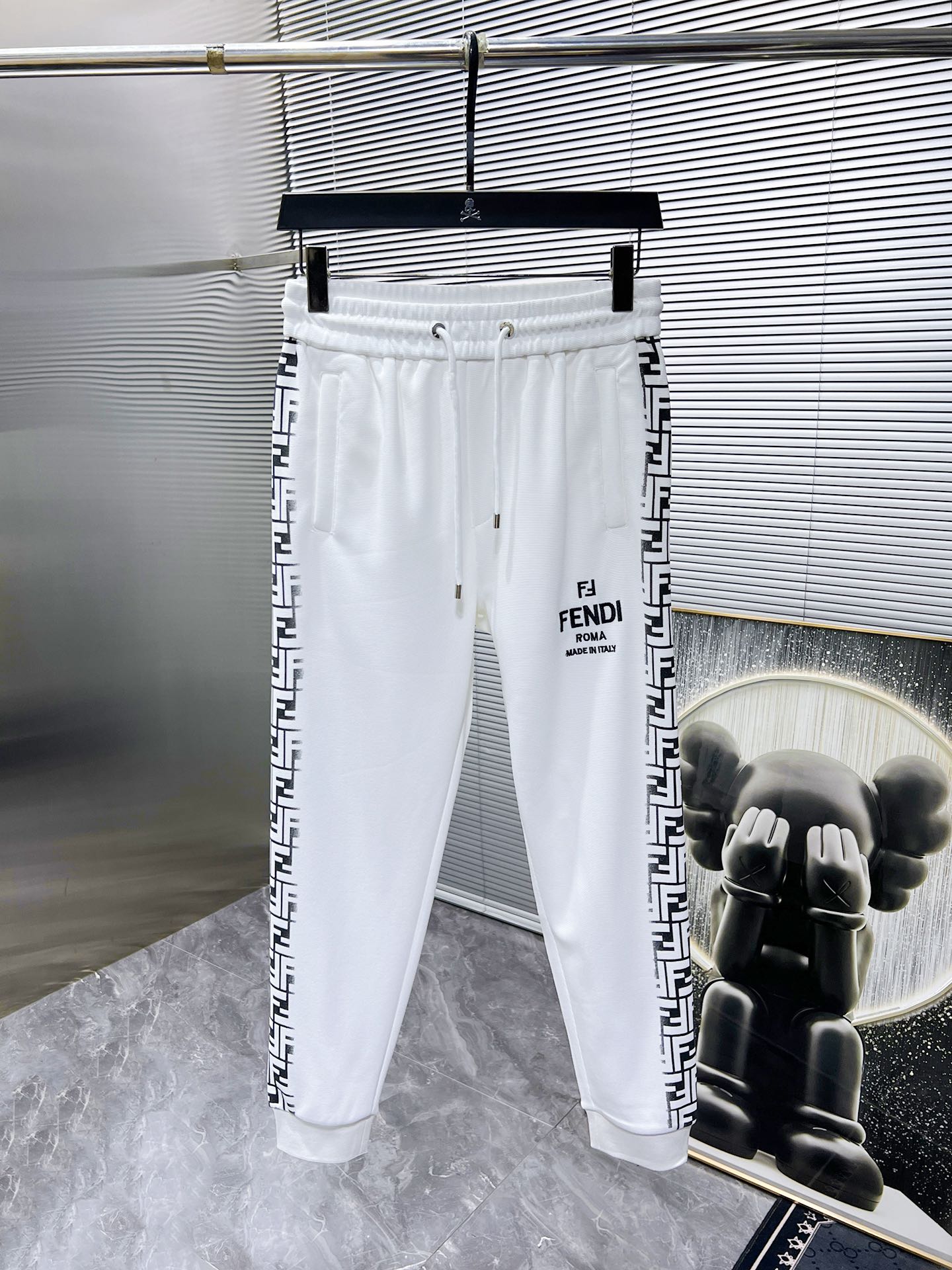 FENDI 2024SS Men’s Logo Tracksuit – Zip Jacket & Pants Set (M–3XL)