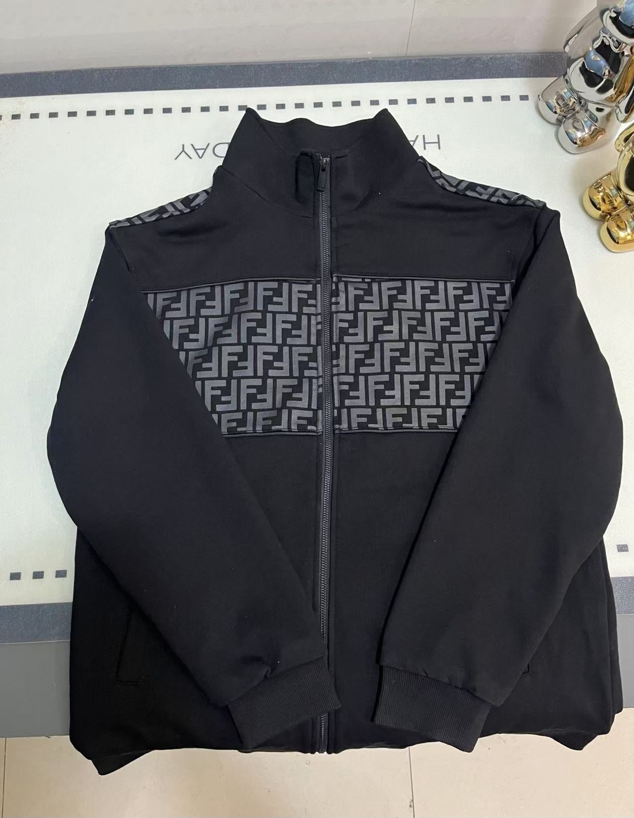 FENDI 2024SS 460g Zip Jacket – FF Monogram Print (XS–L)