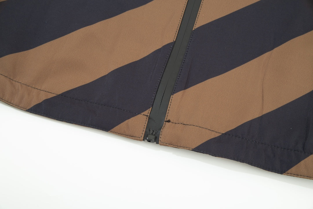 FENDI Reversible Patchwork Jacket – Luxury Twill Print (XS–L)