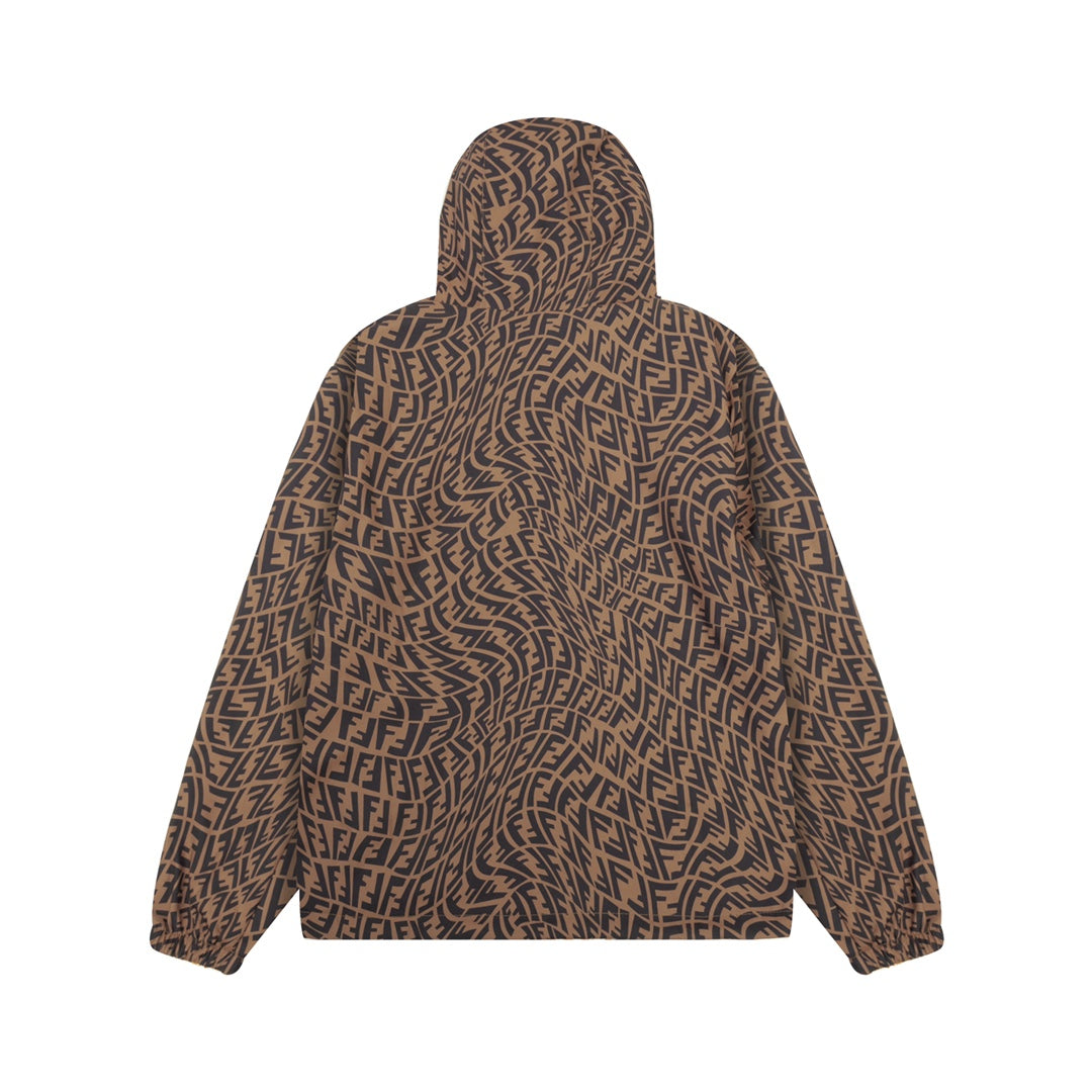 FENDI Fall/Winter Reversible Patchwork Jacket – Letter Print Design (XS–L)