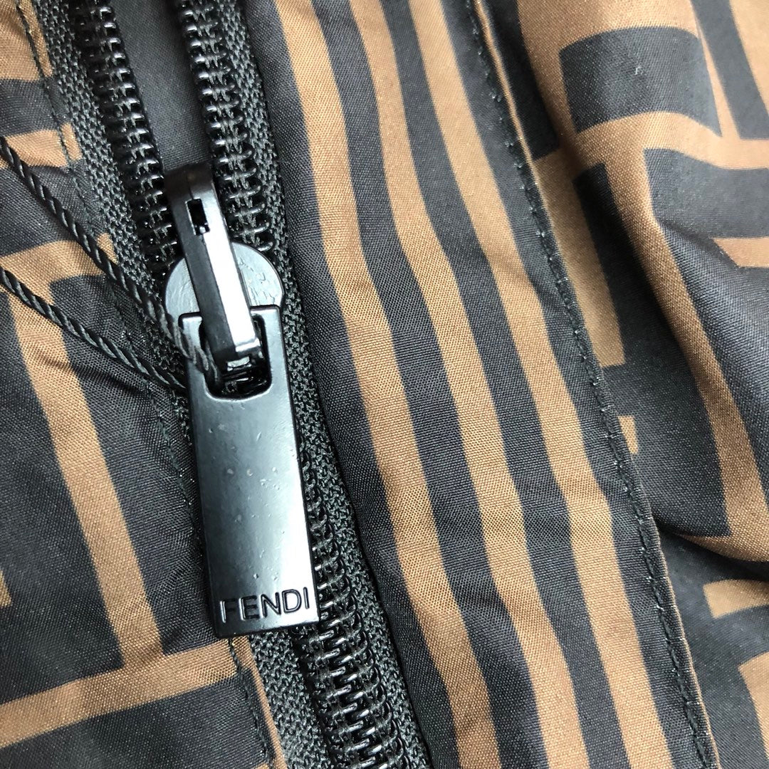 FENDI Reversible Padded Trench Jacket – Triple-Layer Waterproof Memory Fabric (Unisex, XS–L)