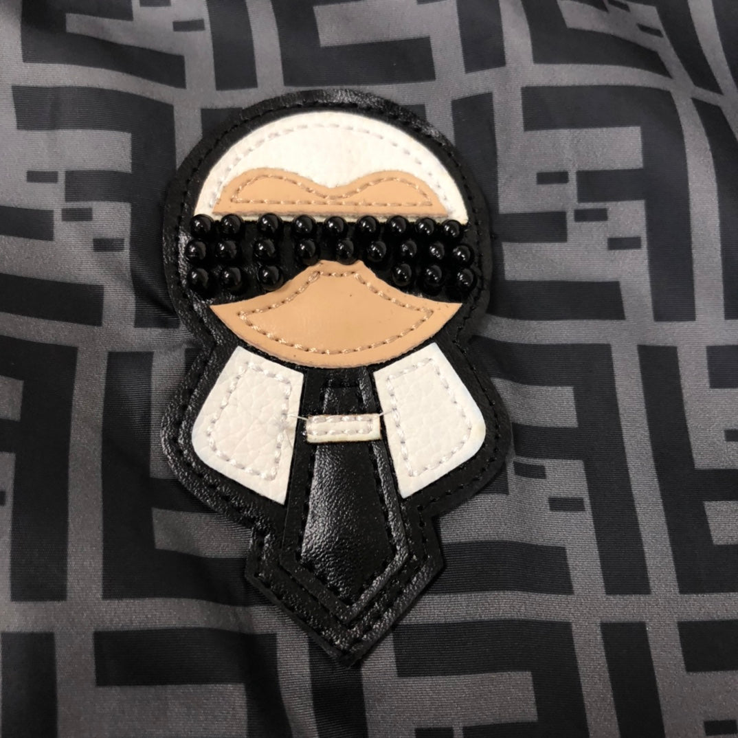 FENDI Karl Lagerfeld Series Hooded Jacket – FF Monogram Print (XS–L)