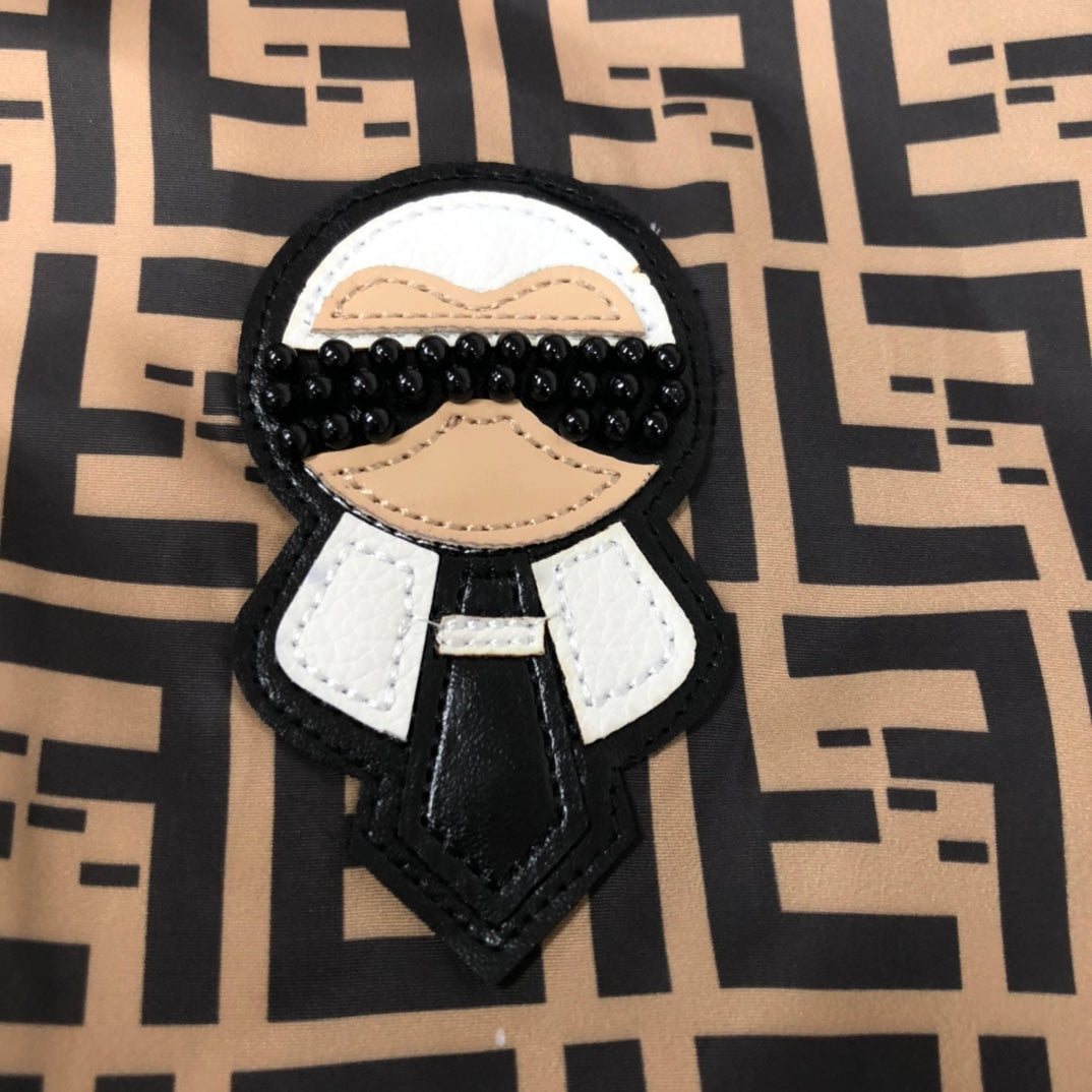 FENDI Karl Lagerfeld Series Hooded Jacket – FF Monogram Print (XS–L)
