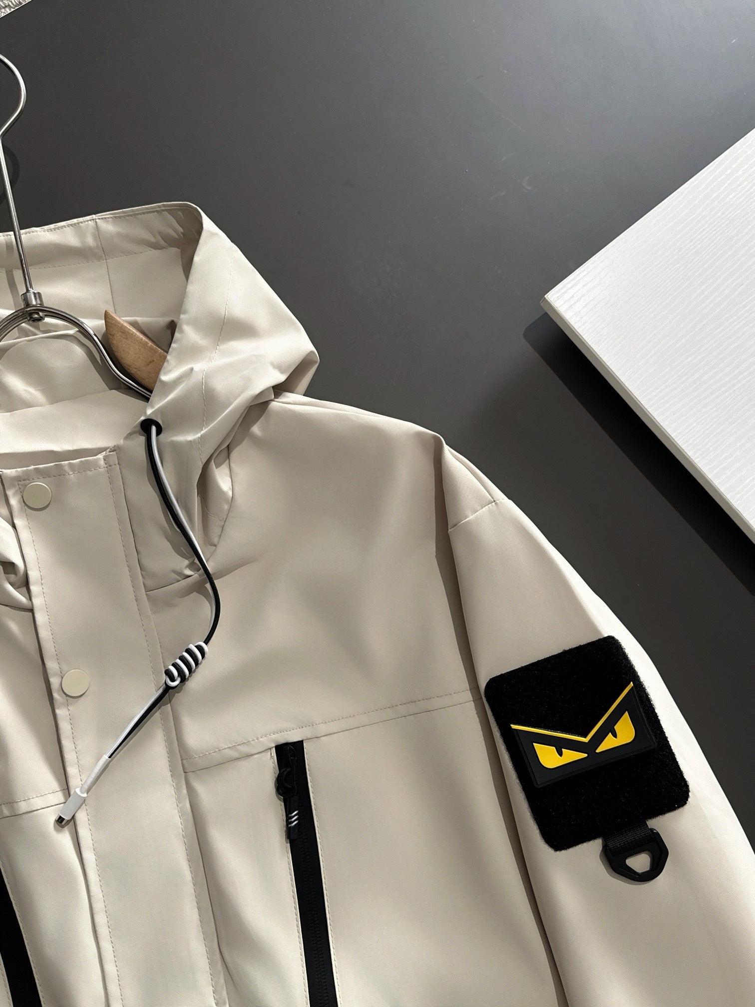 FENDI Hooded Nylon Windbreaker Jacket – Fall/Winter 2024 (M–4XL)