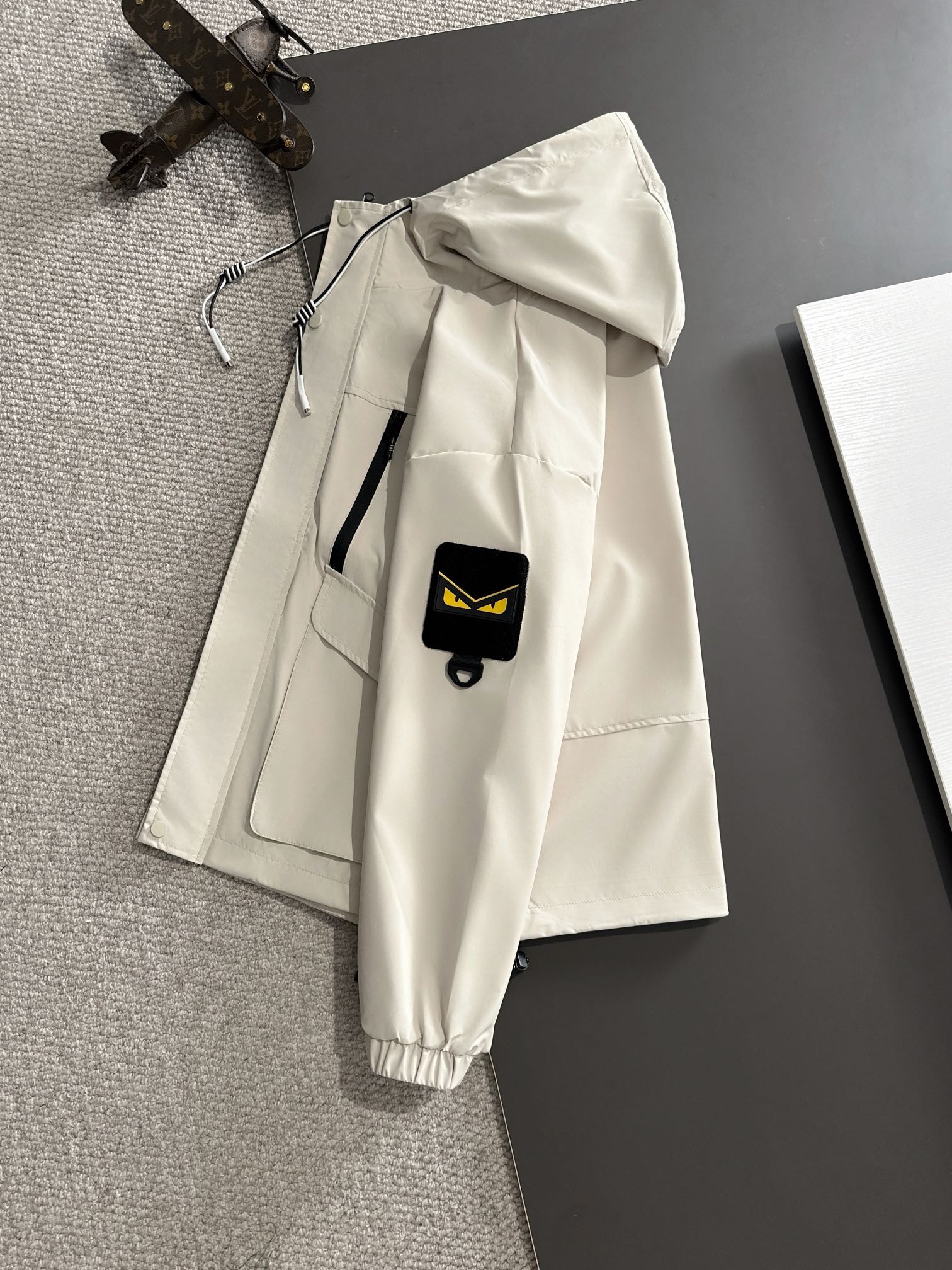 FENDI Hooded Nylon Windbreaker Jacket – Fall/Winter 2024 (M–4XL)