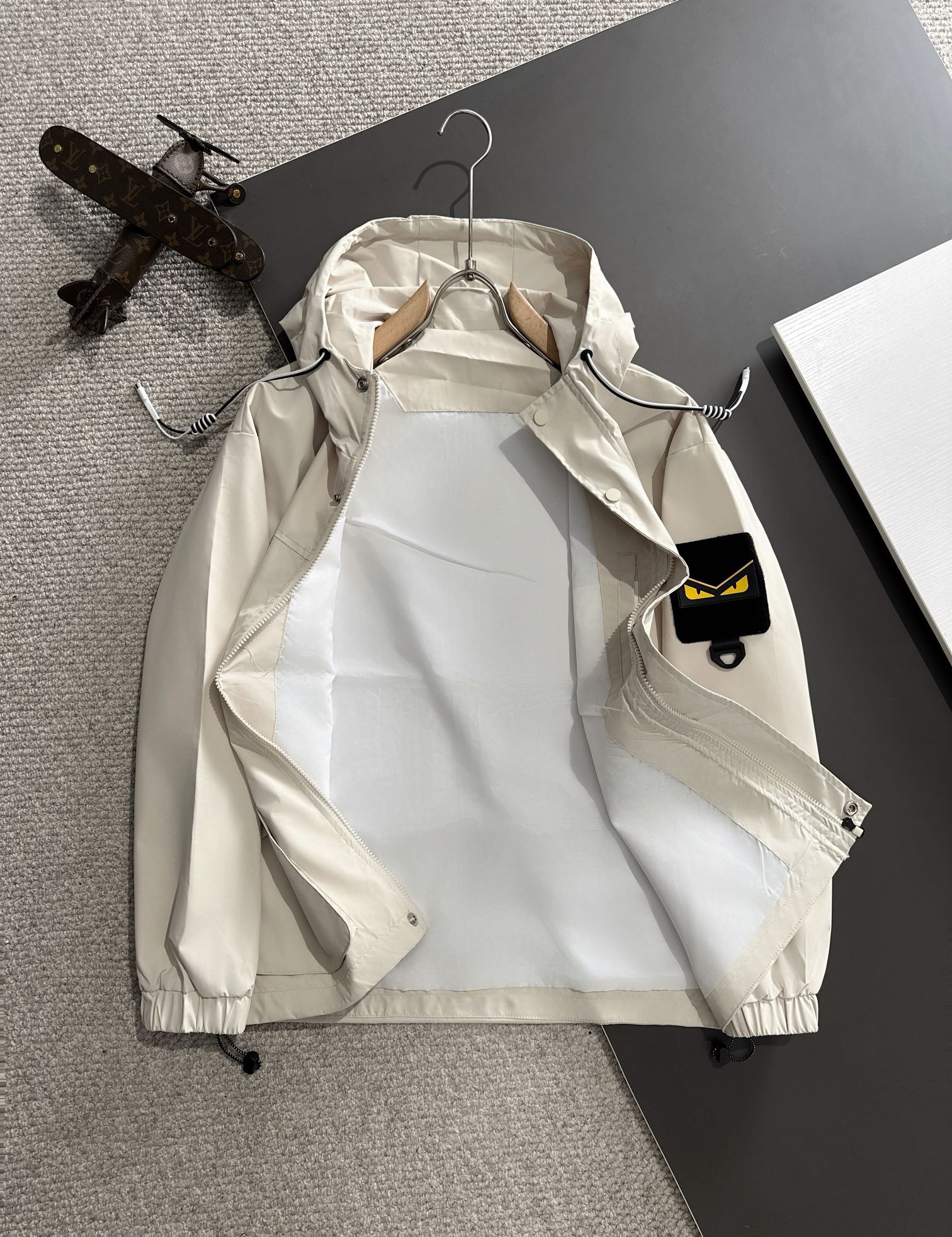 FENDI Hooded Nylon Windbreaker Jacket – Fall/Winter 2024 (M–4XL)