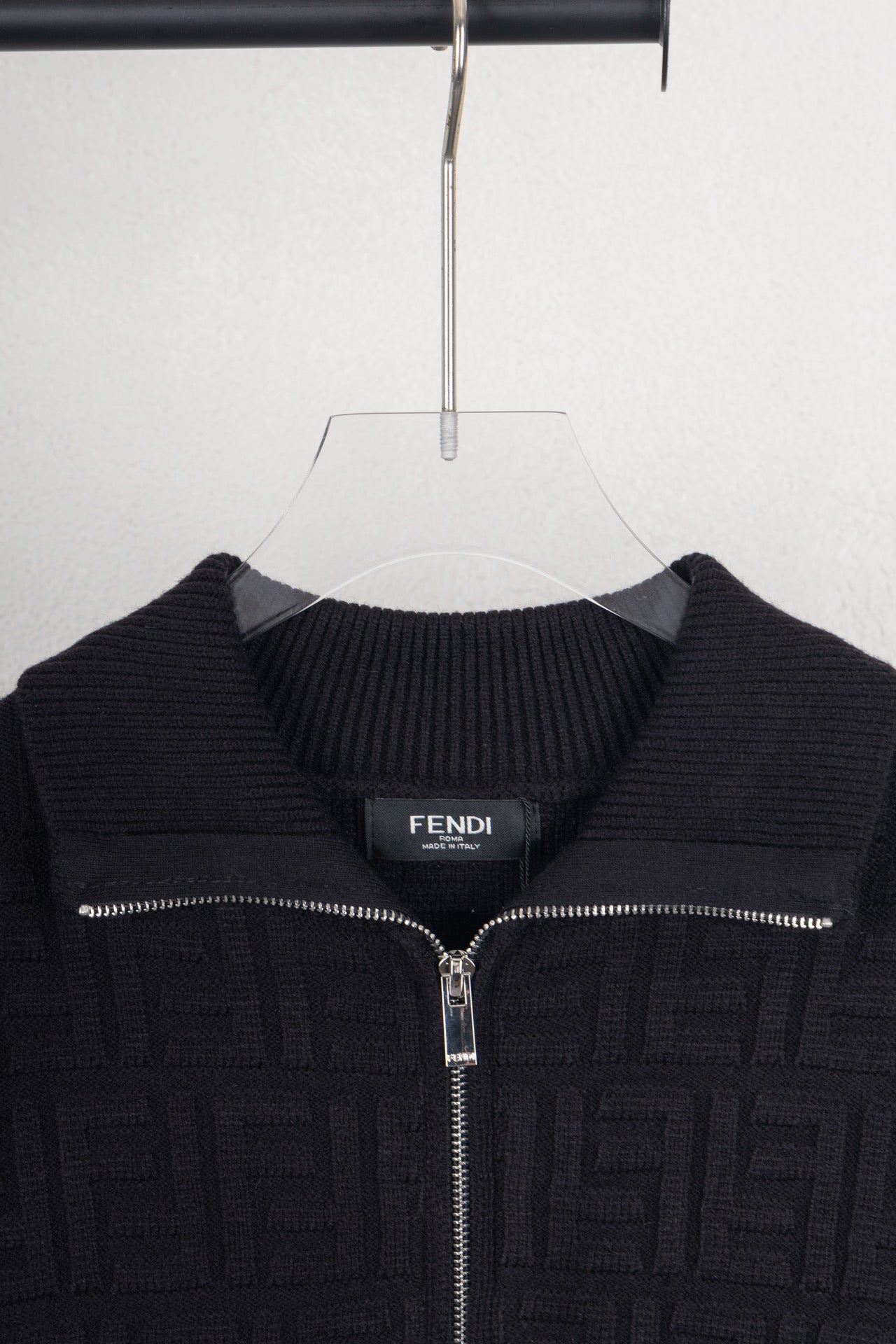 FENDI FF Monogram Knit Zip Jacket – Unisex (S–XL)