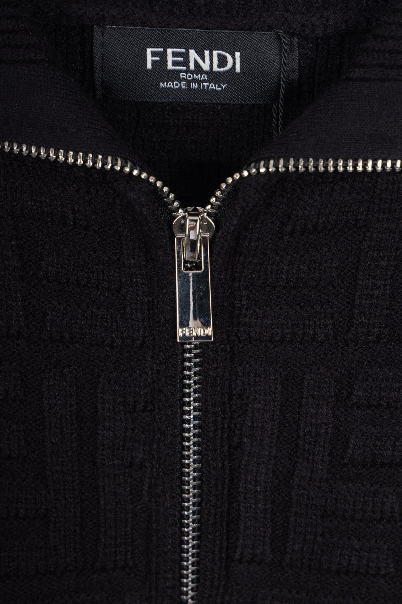FENDI FF Monogram Knit Zip Jacket – Unisex (S–XL)