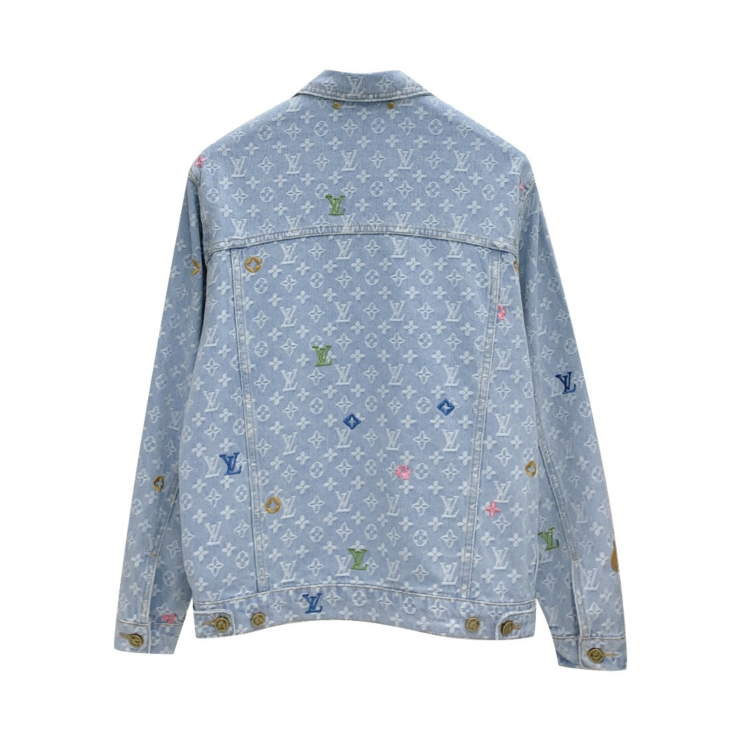 Louis Vuitton x Tyler SS24 Monogram Jacquard Denim Jacket | Limited Edition