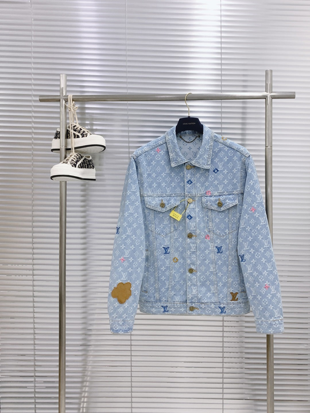 Louis Vuitton x Tyler SS24 Monogram Jacquard Denim Jacket | Limited Edition