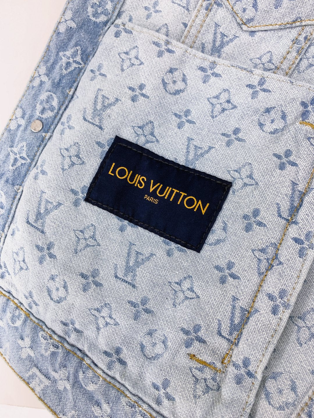 Louis Vuitton x Tyler SS24 Monogram Jacquard Denim Jacket | Limited Edition