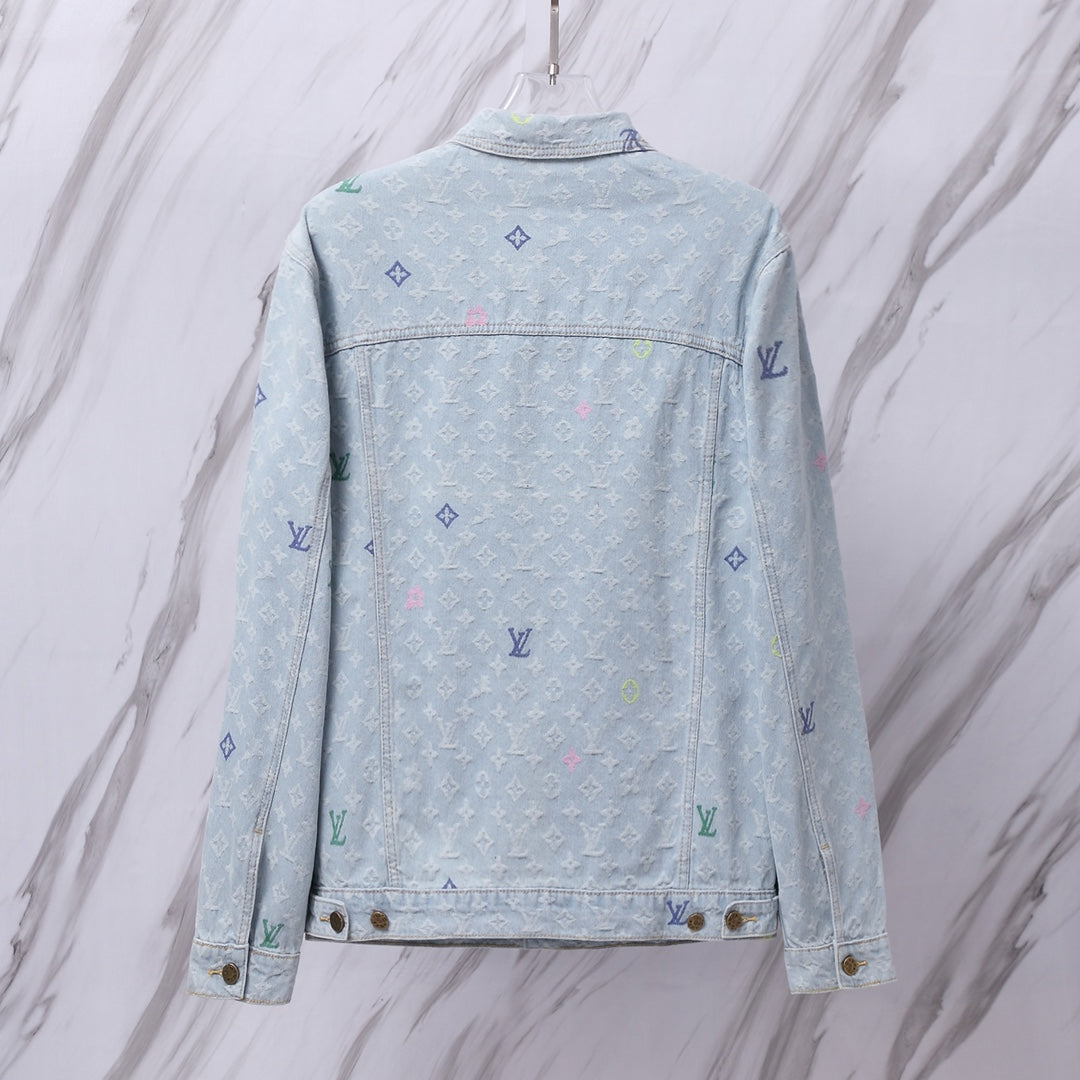 Louis Vuitton Candy Jacquard Denim Jacket | Unisex Limited Edition