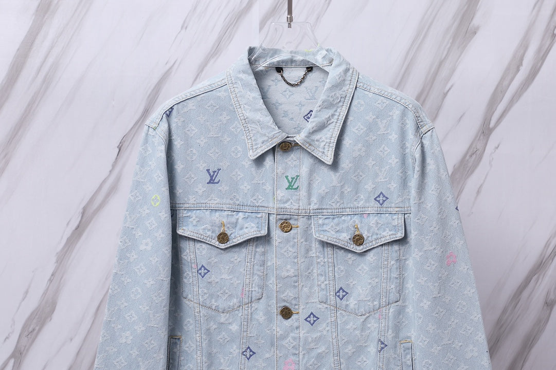 Louis Vuitton Candy Jacquard Denim Jacket | Unisex Limited Edition